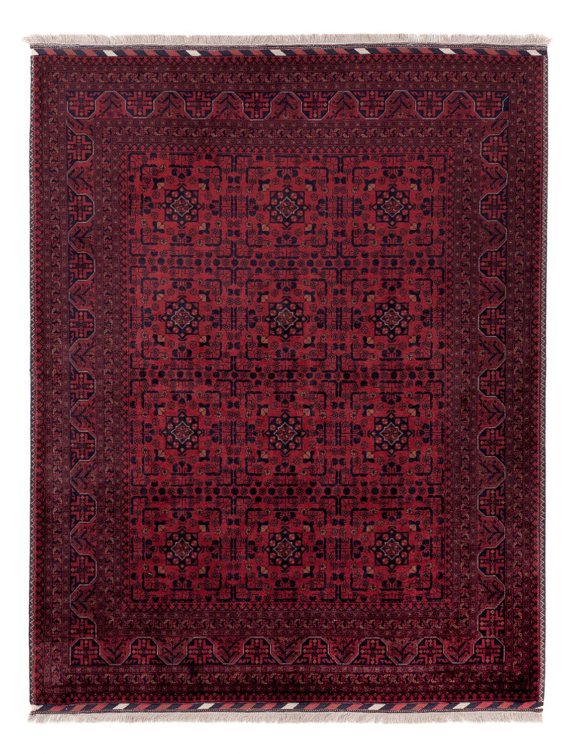 Dywan afgański - Royal - 200 x 151 cm - czerwony