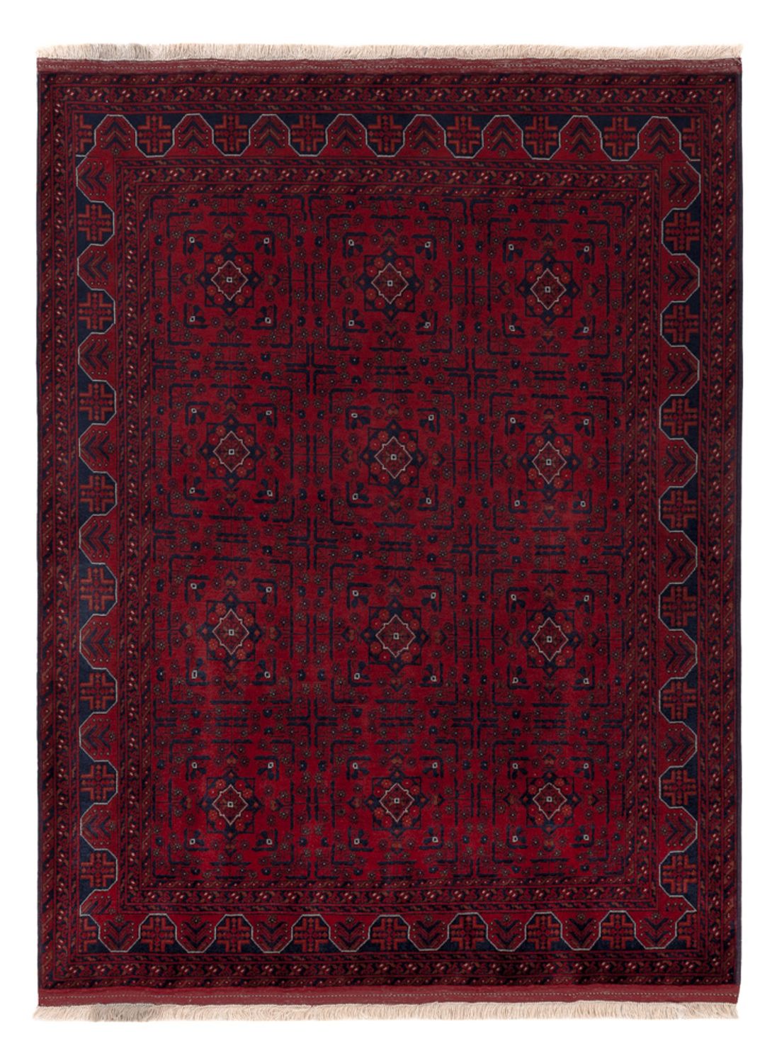 Afghan Rug - Royal - 197 x 153 cm - red