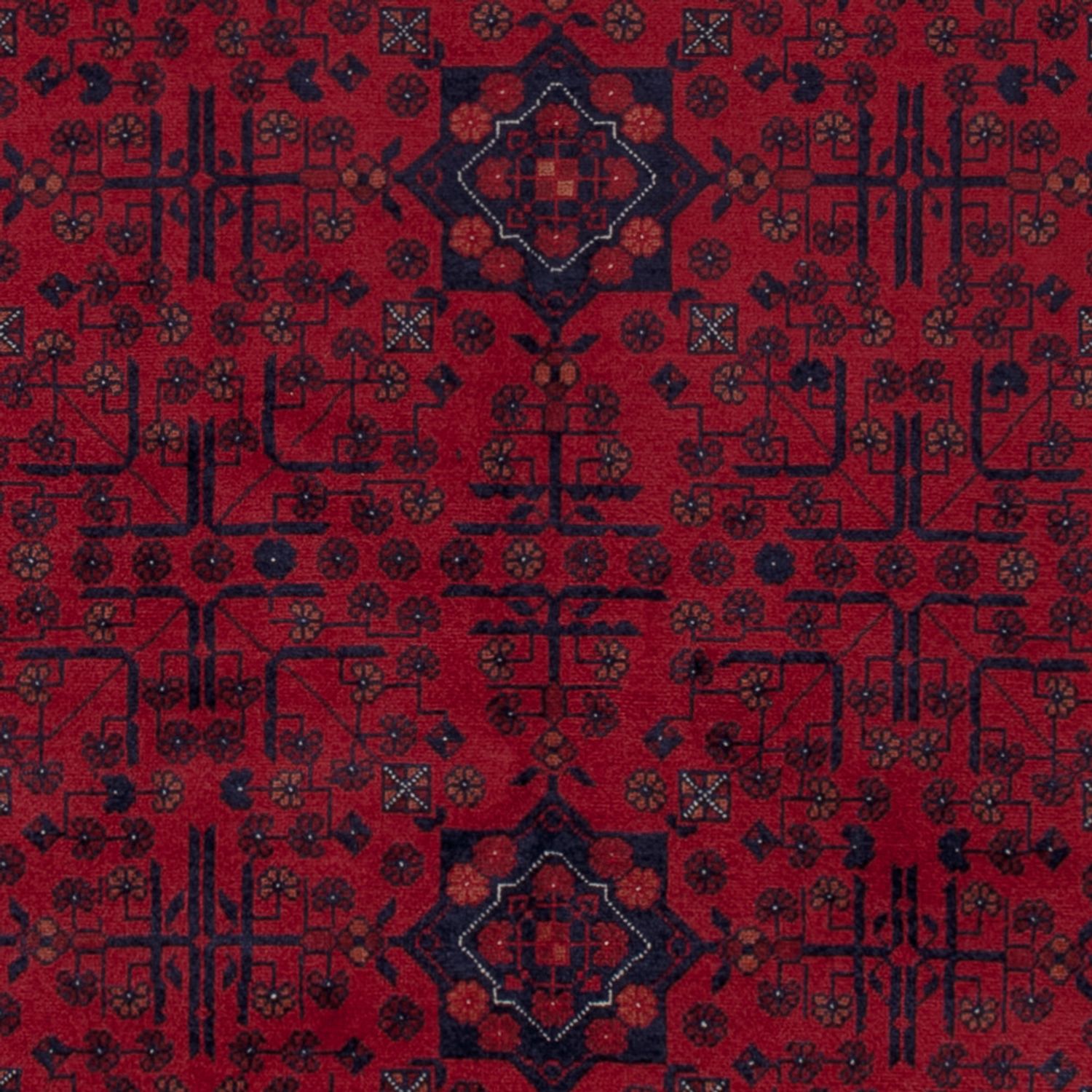 Afghan Rug - Royal - 199 x 150 cm - red