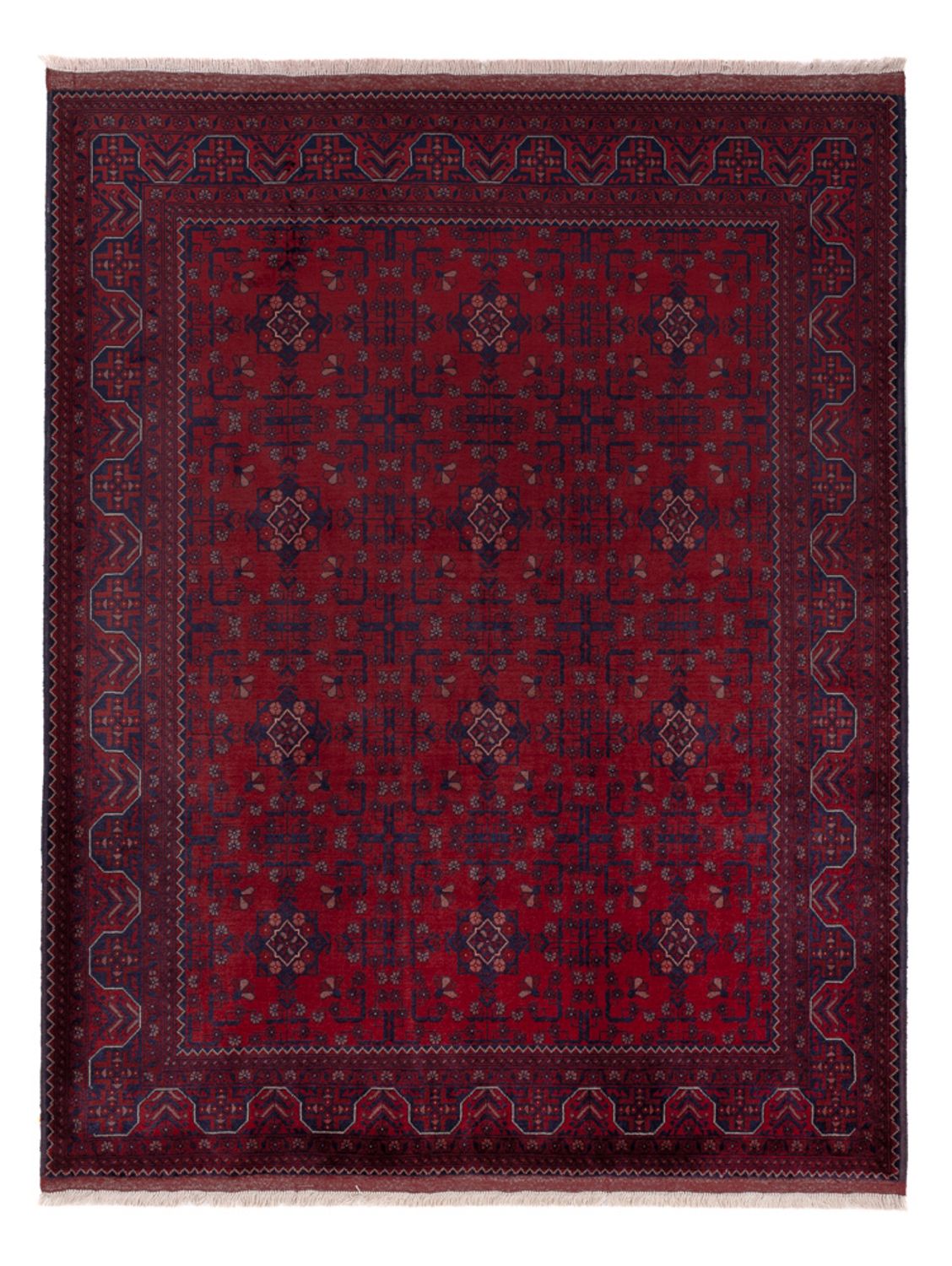 Dywan afgański - Royal - 200 x 154 cm - czerwony