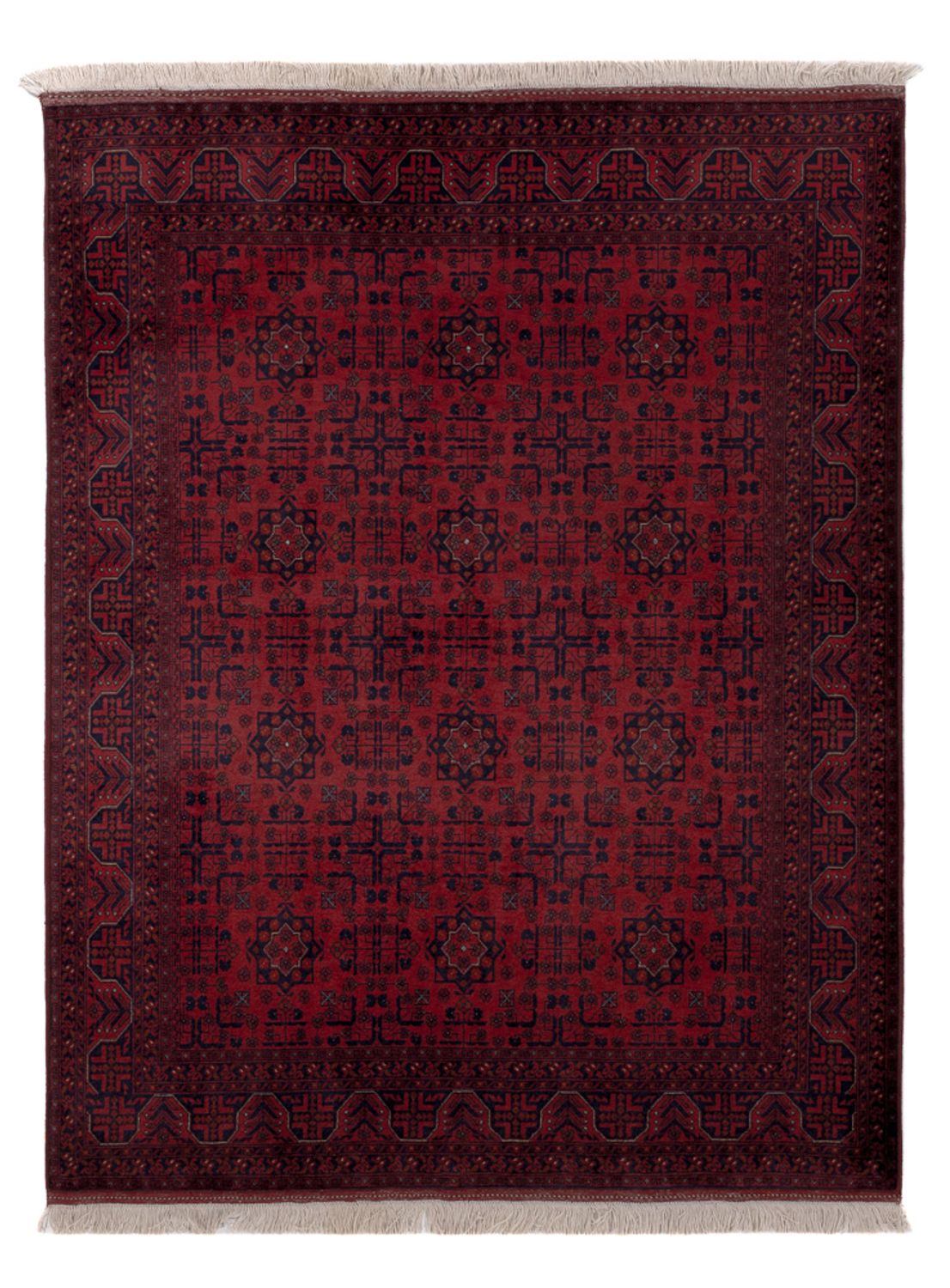 Afghan Rug - Royal - 194 x 147 cm - red