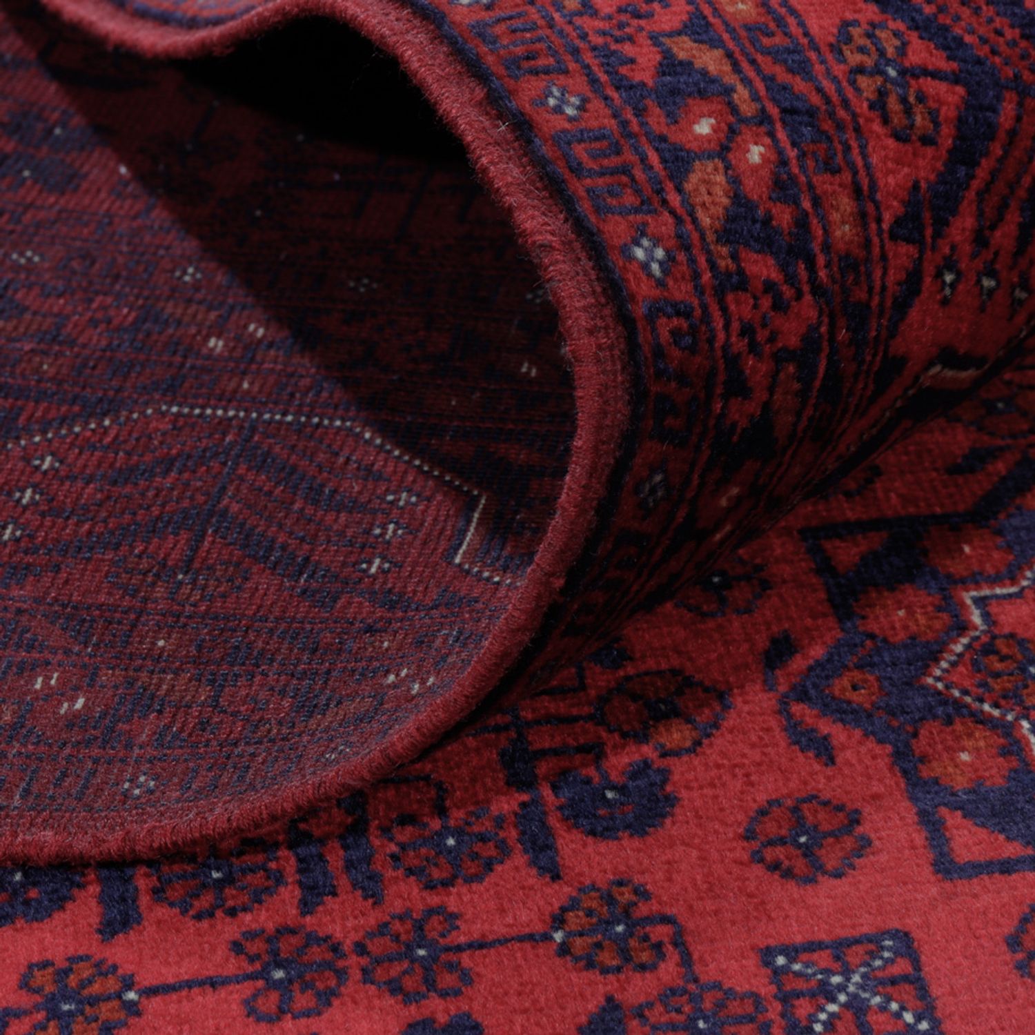 Afghan Rug - Royal - 194 x 147 cm - red