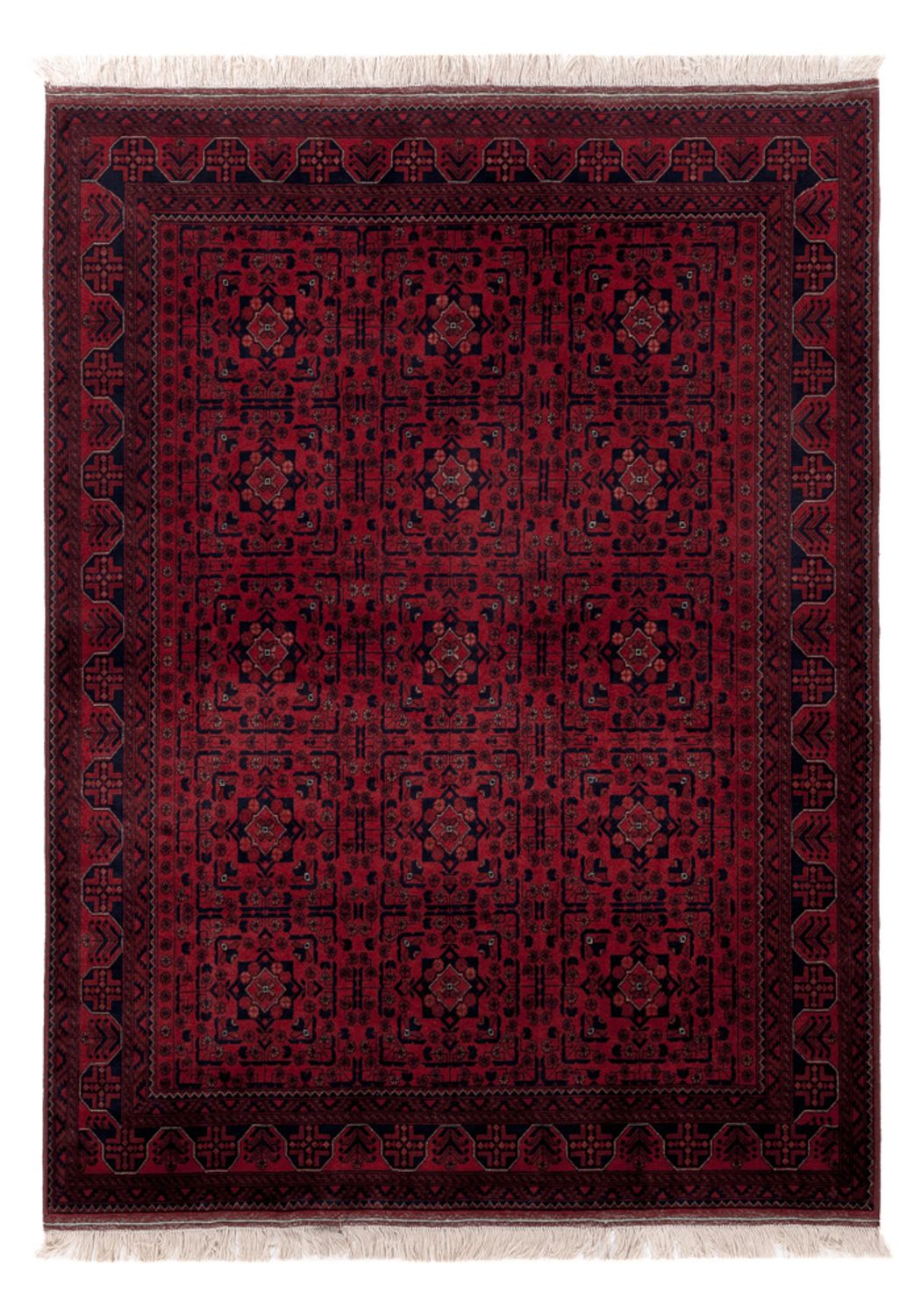 Dywan afgański - Royal - 196 x 148 cm - czerwony