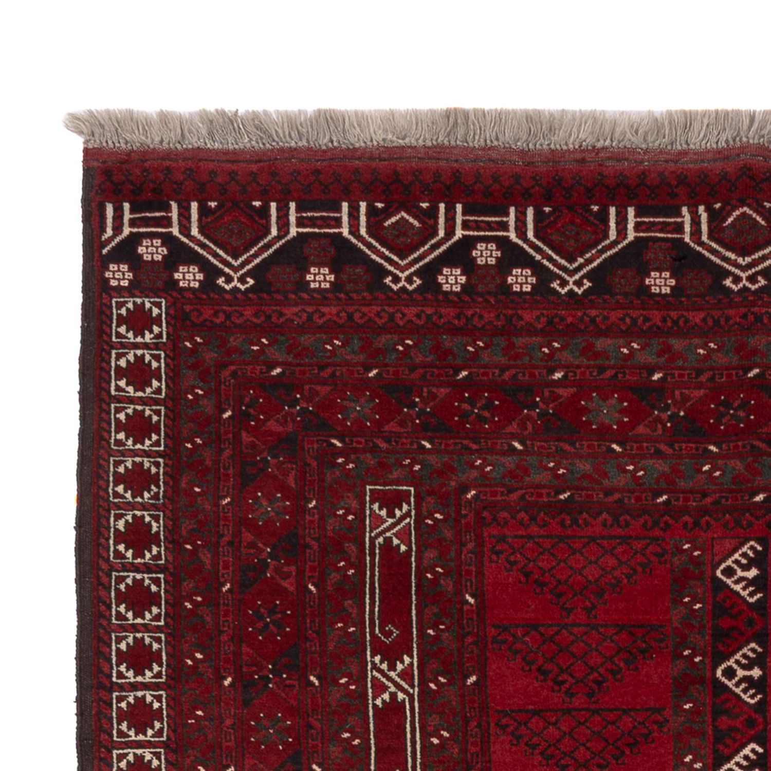 Afghan Rug - Kunduz - 222 x 150 cm - red