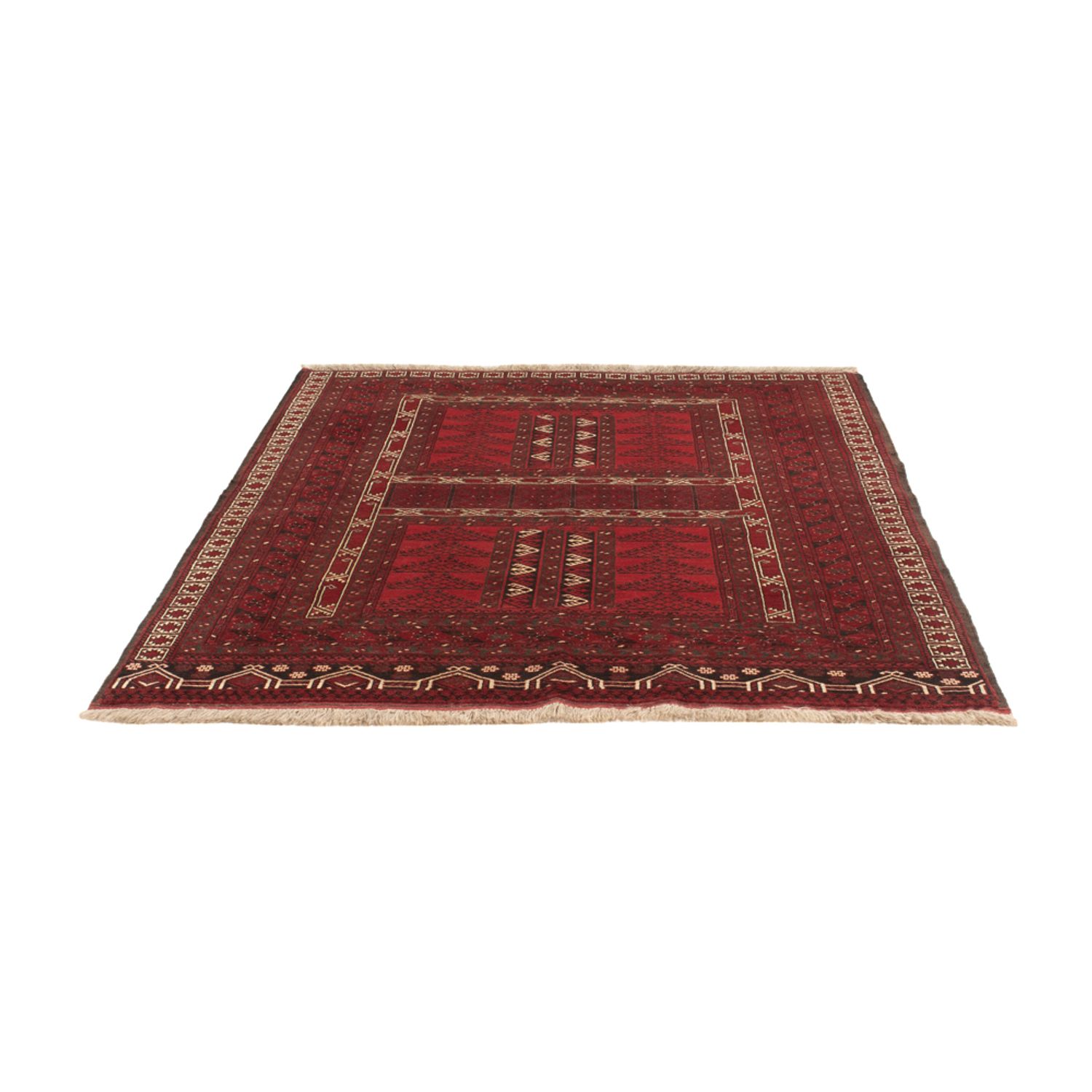 Afghan Rug - Kunduz - 222 x 150 cm - red