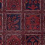 Afghánský koberec - Kunduz - 201 x 152 cm - červená