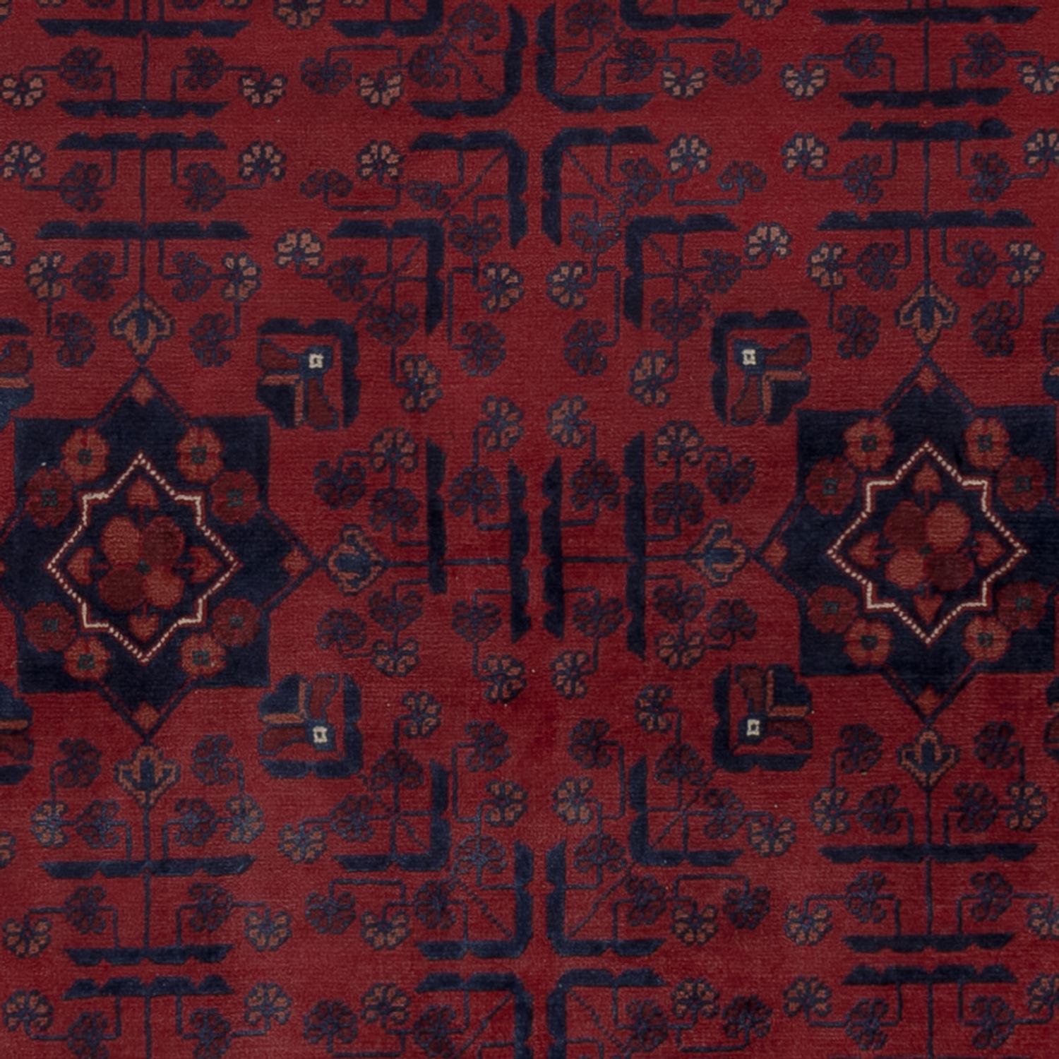 Afghánský koberec - Kunduz - 196 x 154 cm - červená