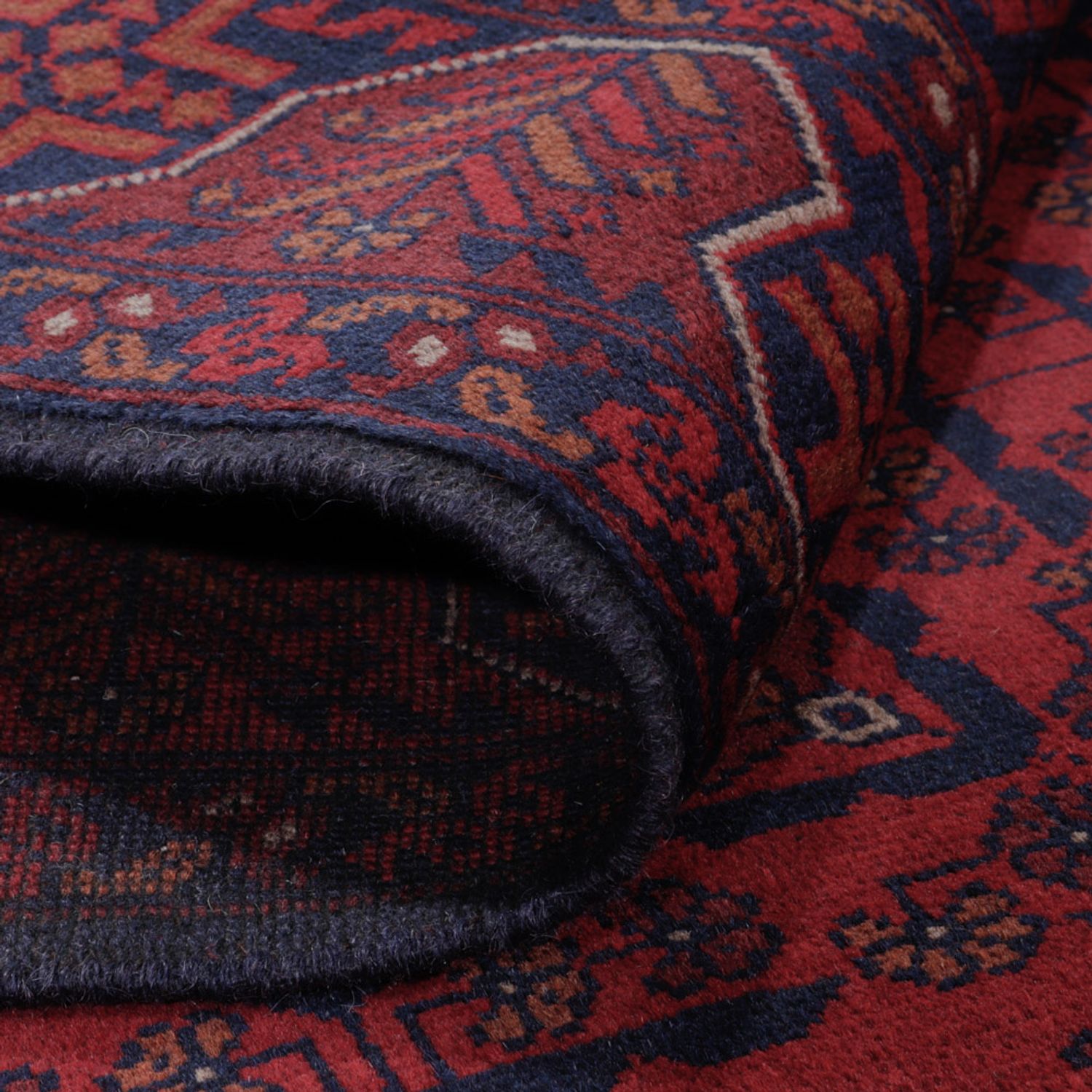 Afghánský koberec - Kunduz - 193 x 149 cm - červená