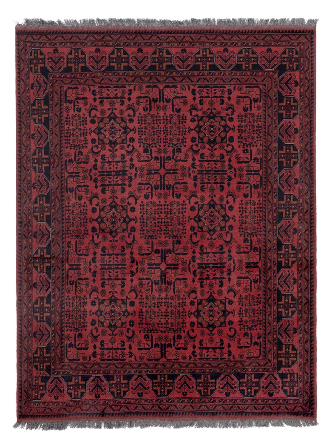 Afghánský koberec - Kunduz - 197 x 154 cm - červená