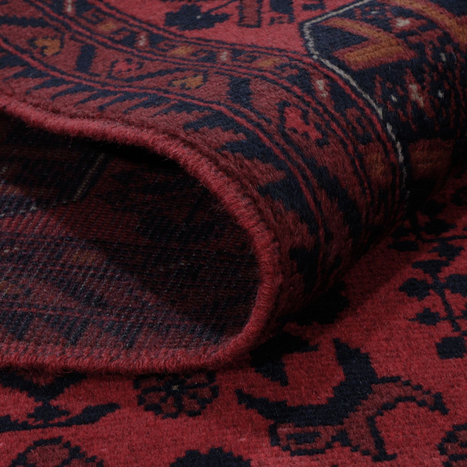 Afghánský koberec - Kunduz - 197 x 154 cm - červená