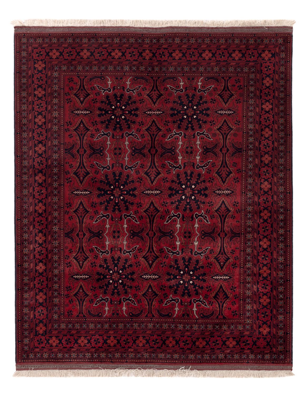 Afghaans tapijt - Koninklijke - 187 x 150 cm - rood