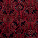 Afghan Rug - Royal - 195 x 152 cm - red