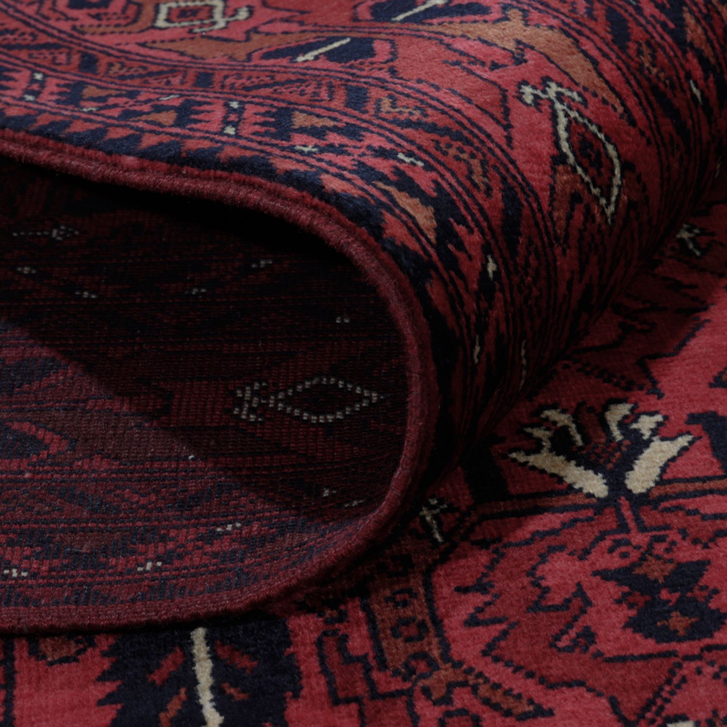 Afghan Rug - Royal - 196 x 149 cm - red