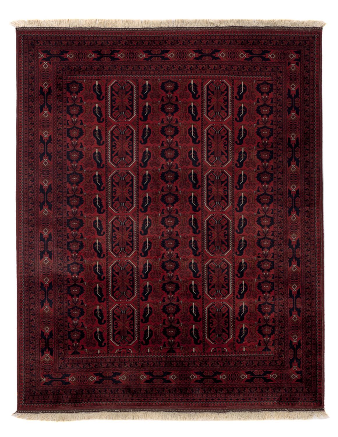 Afghaans tapijt - Koninklijke - 187 x 147 cm - rood