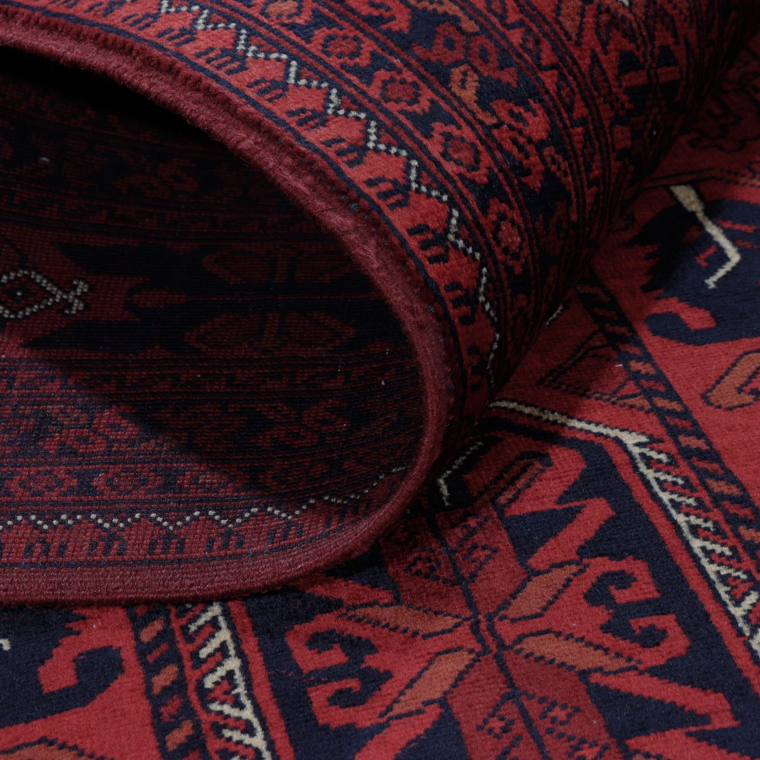 Afghaans tapijt - Koninklijke - 187 x 147 cm - rood