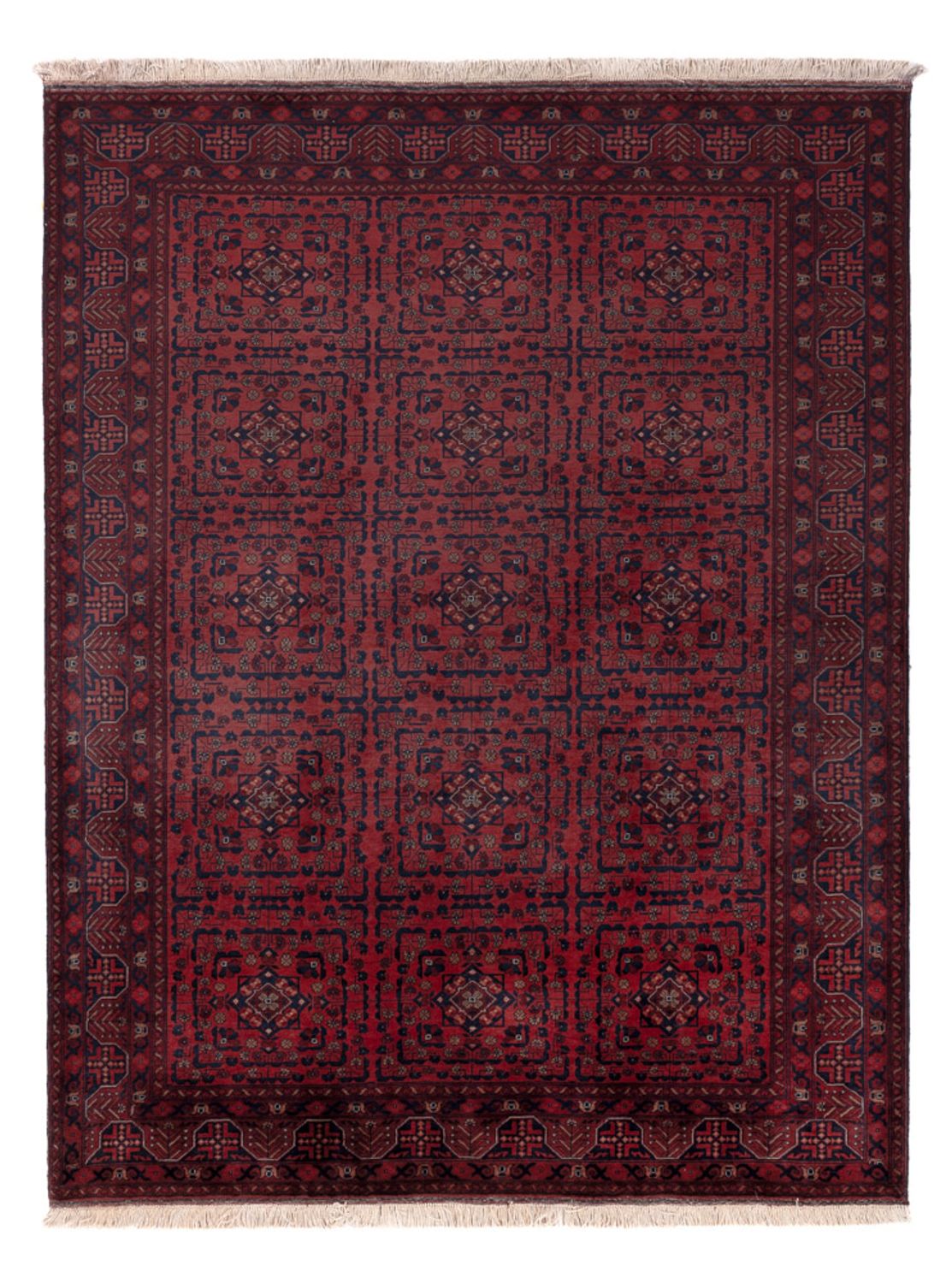Afghan Rug - Royal - 198 x 153 cm - red
