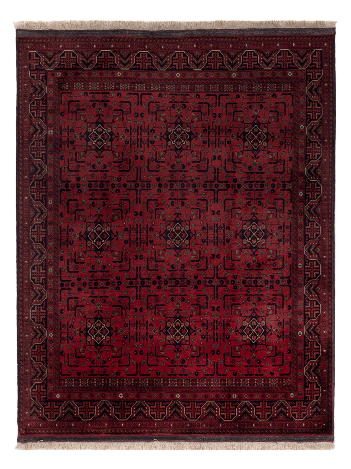 Afghaans tapijt - Koninklijke - 191 x 148 cm - rood
