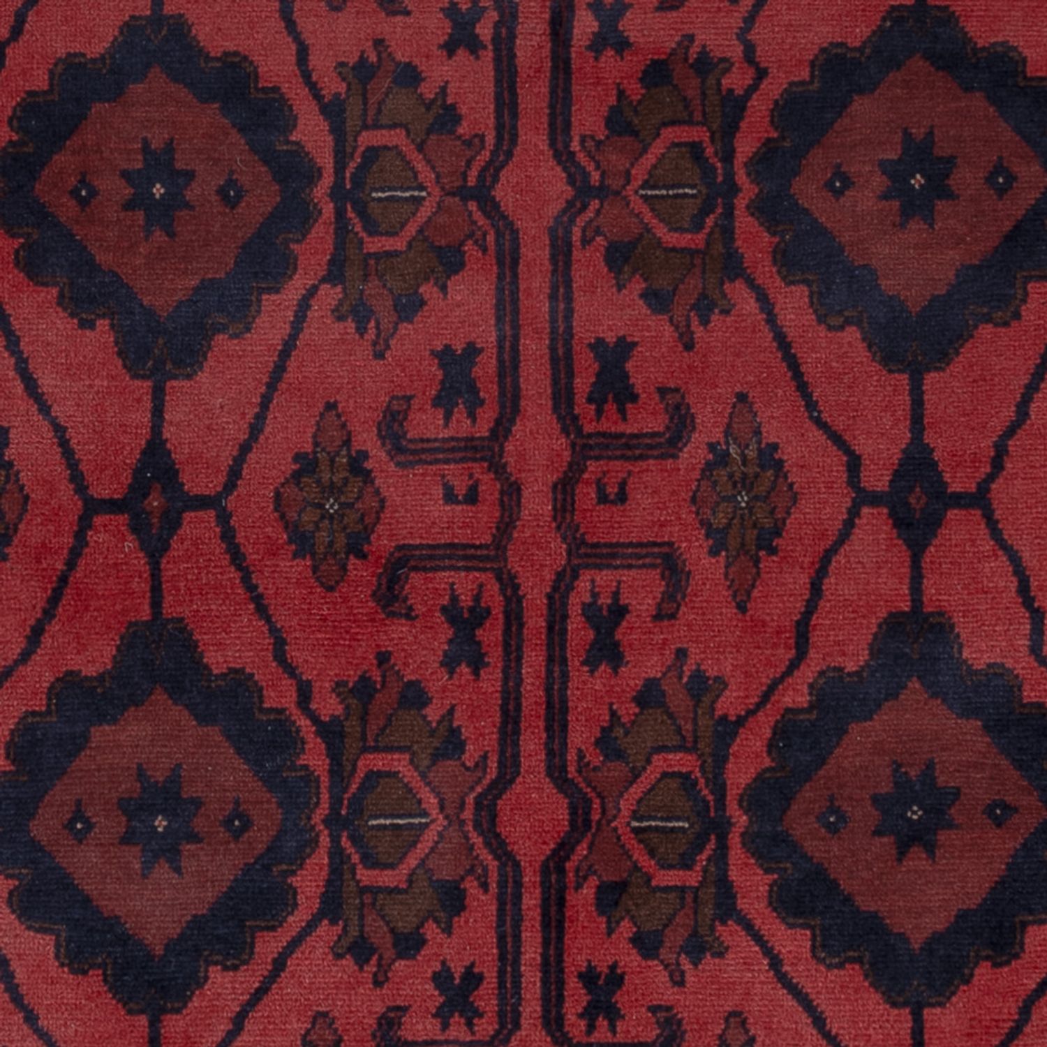 Afghan Rug - Kunduz - 200 x 156 cm - red