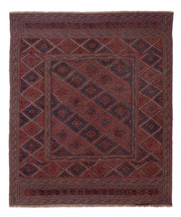 Kelim Rug - Oriental square  - 146 x 126 cm - multicolored
