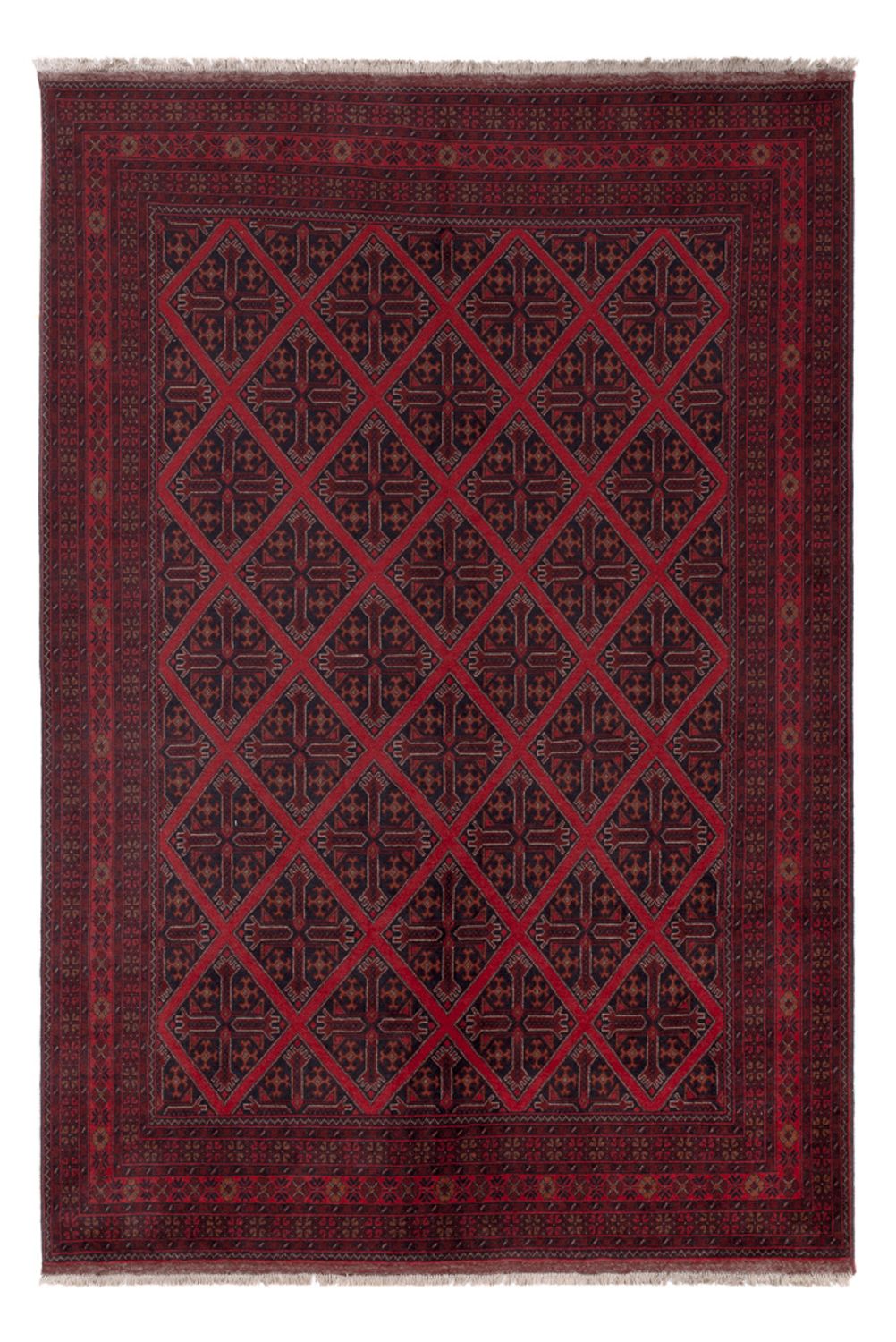 Afghan Rug - Kunduz - 302 x 203 cm - red