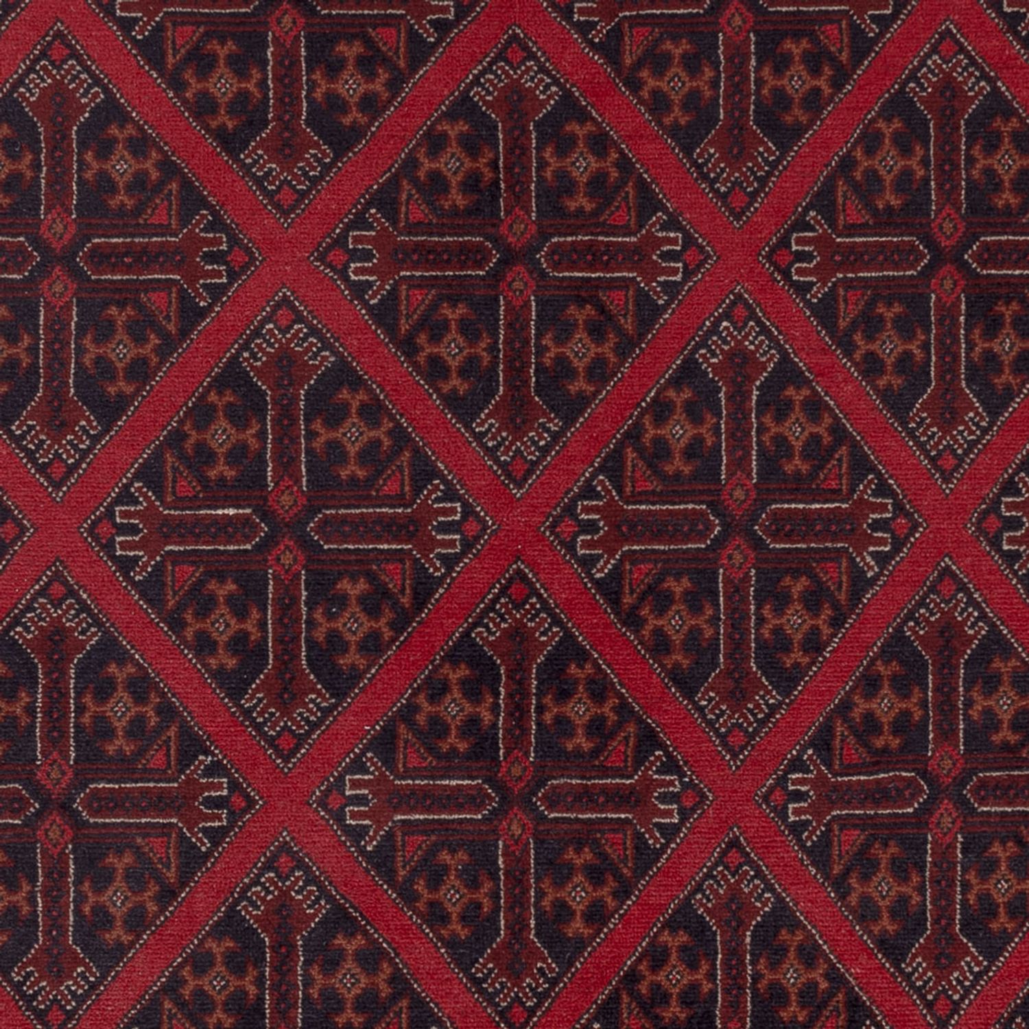 Afghan Rug - Kunduz - 302 x 203 cm - red