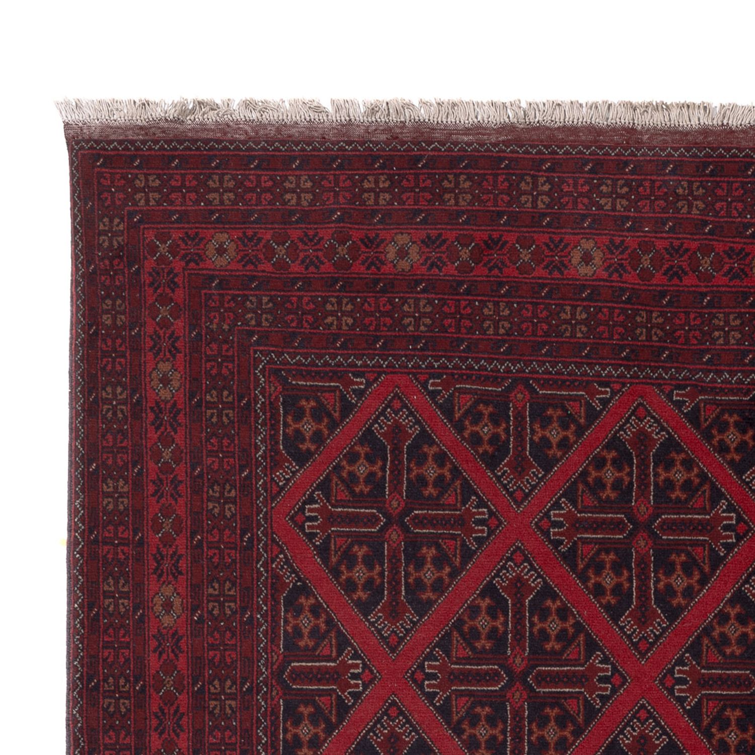 Afghan Rug - Kunduz - 302 x 203 cm - red