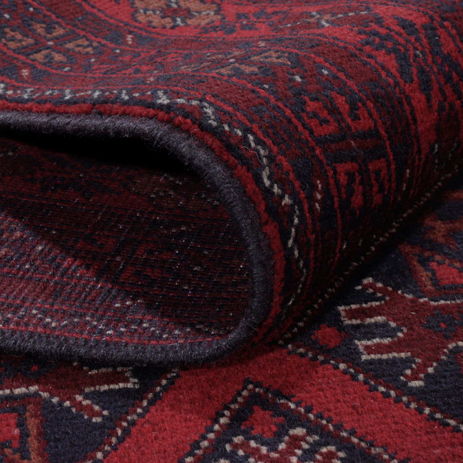 Afghan Rug - Kunduz - 302 x 203 cm - red
