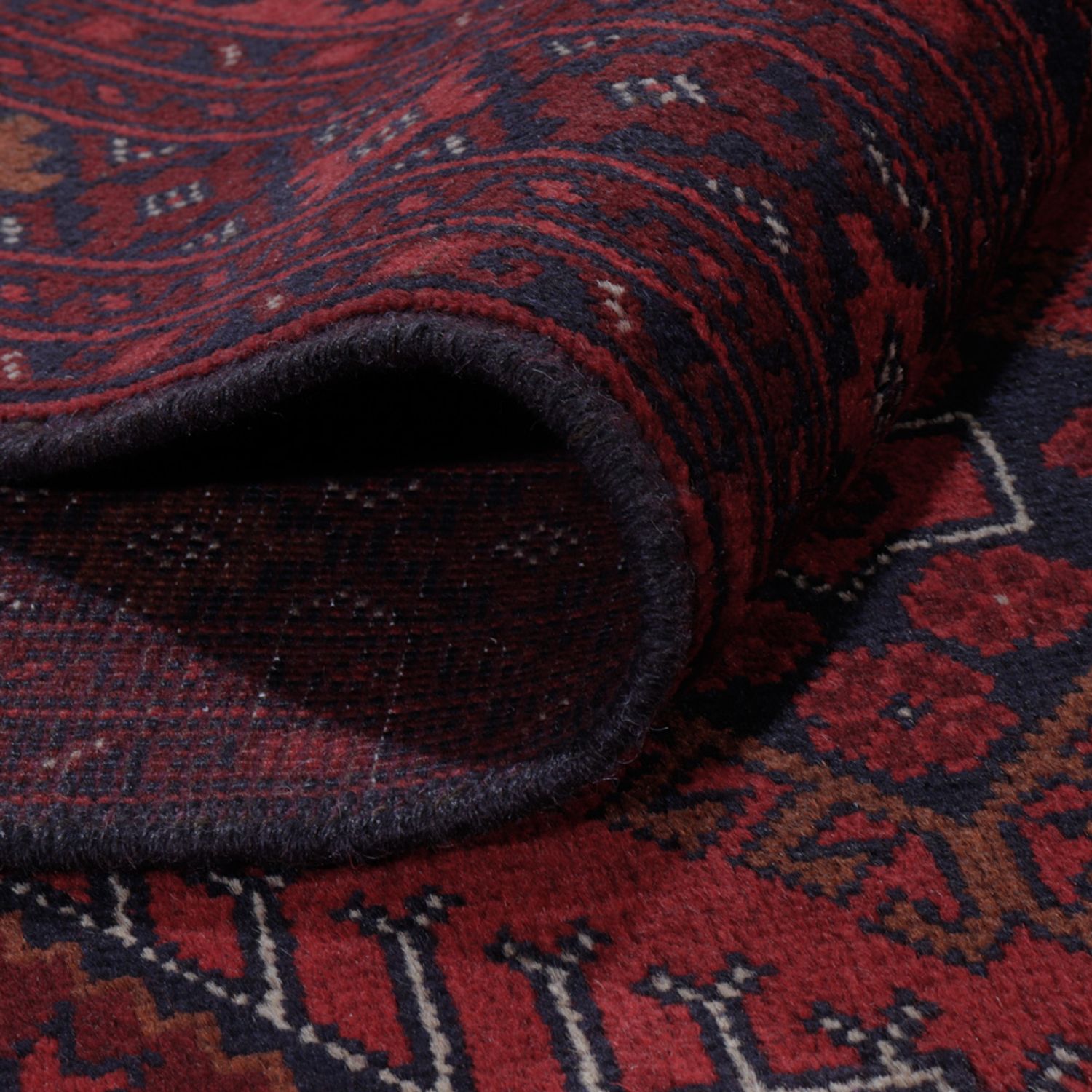 Afghansk matta - Kunduz - 297 x 205 cm - röd