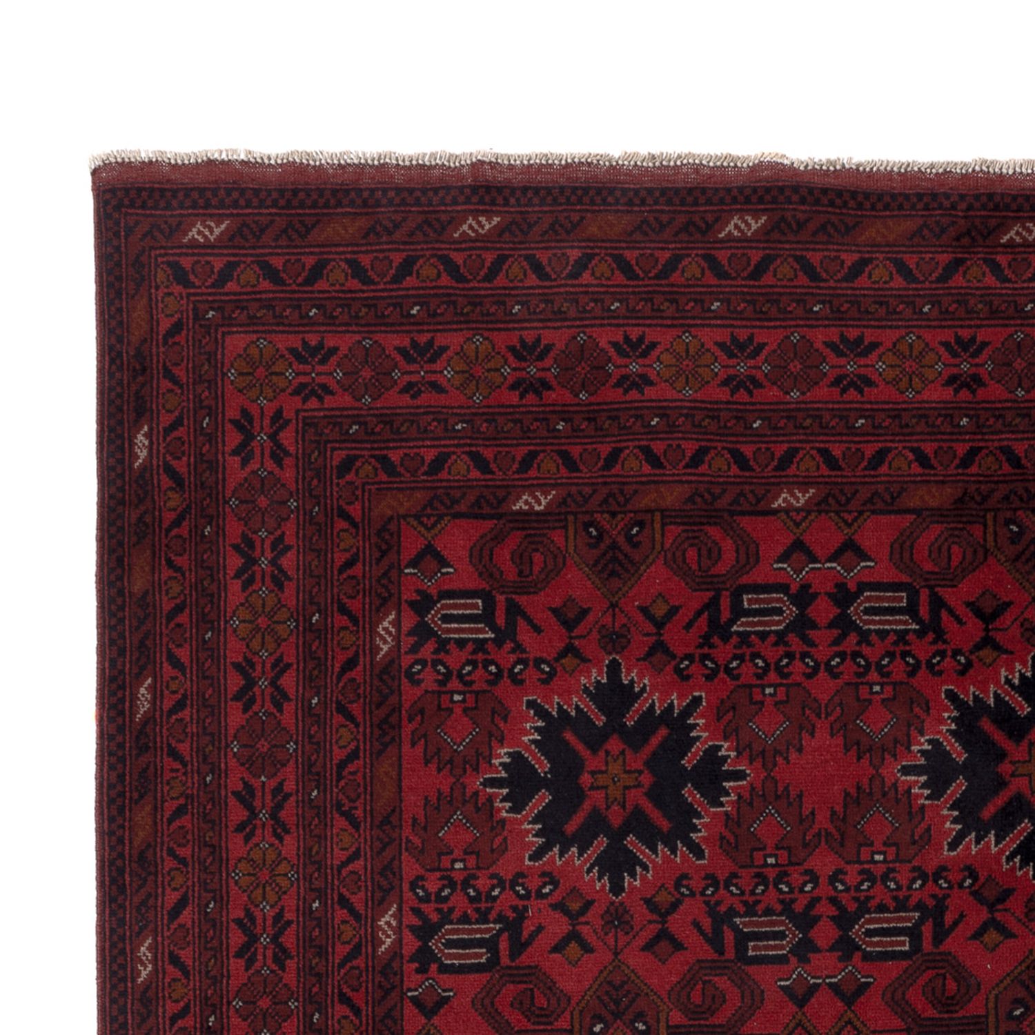 Afghanske tepper - Kunduz - 293 x 199 cm - rød