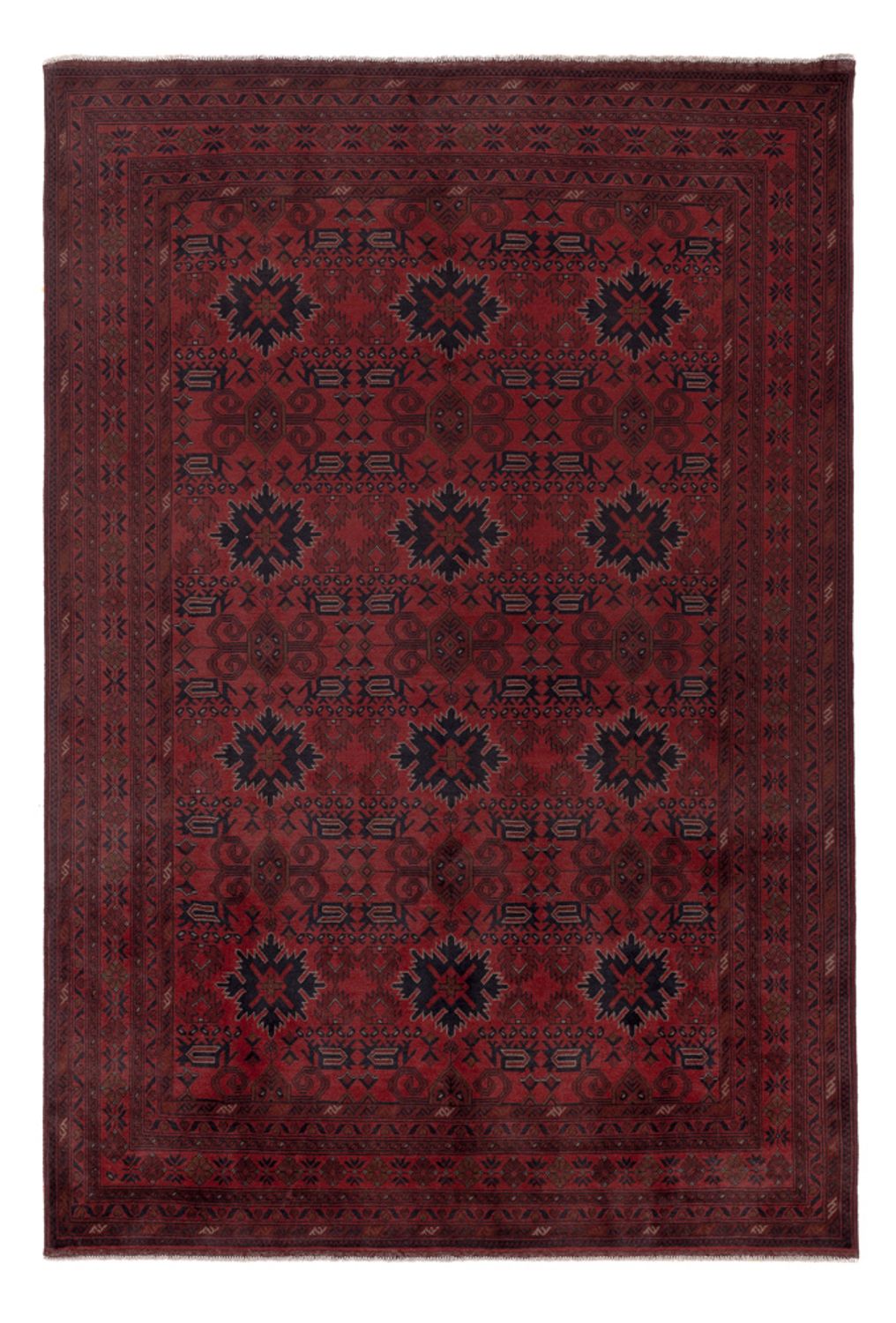 Afghan Rug - Kunduz - 294 x 199 cm - red