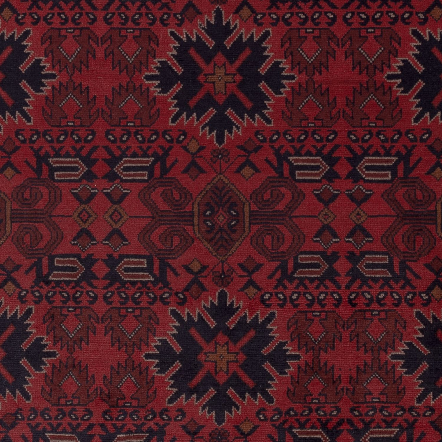 Afghansk matta - Kunduz - 289 x 200 cm - röd