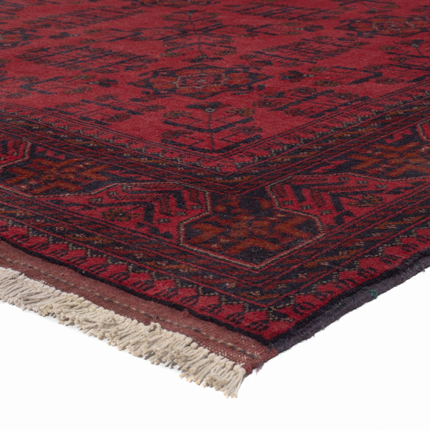 Afghanske tepper - Kunduz - 284 x 200 cm - rød