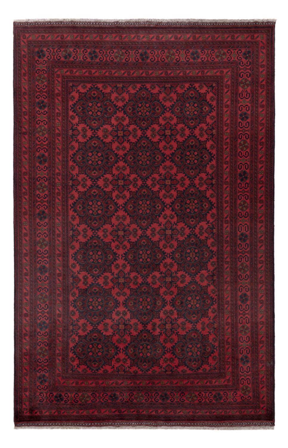 Afghan Rug - Kunduz - 296 x 196 cm - red