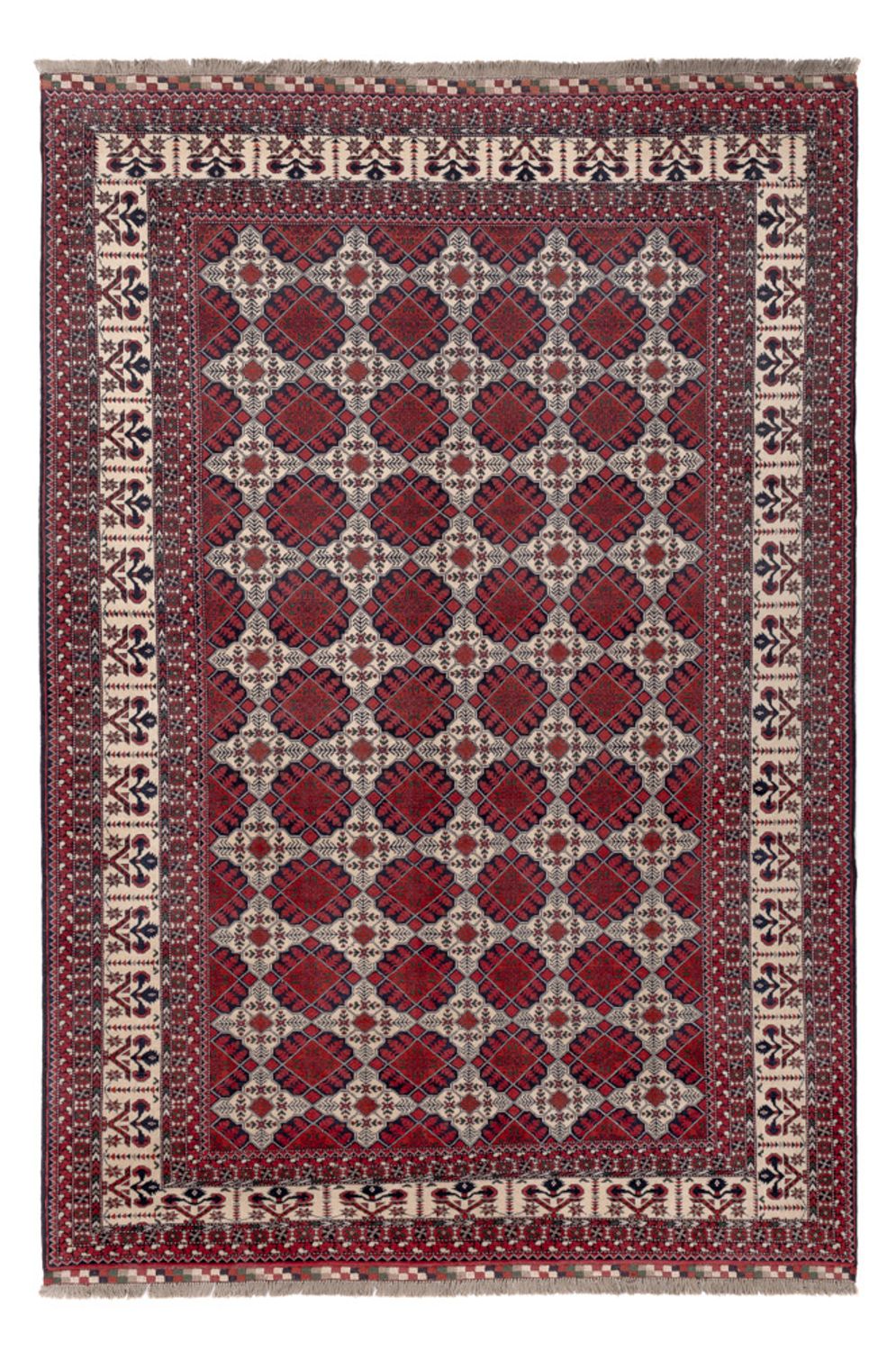 Afghan Rug - Kunduz - 289 x 200 cm - red