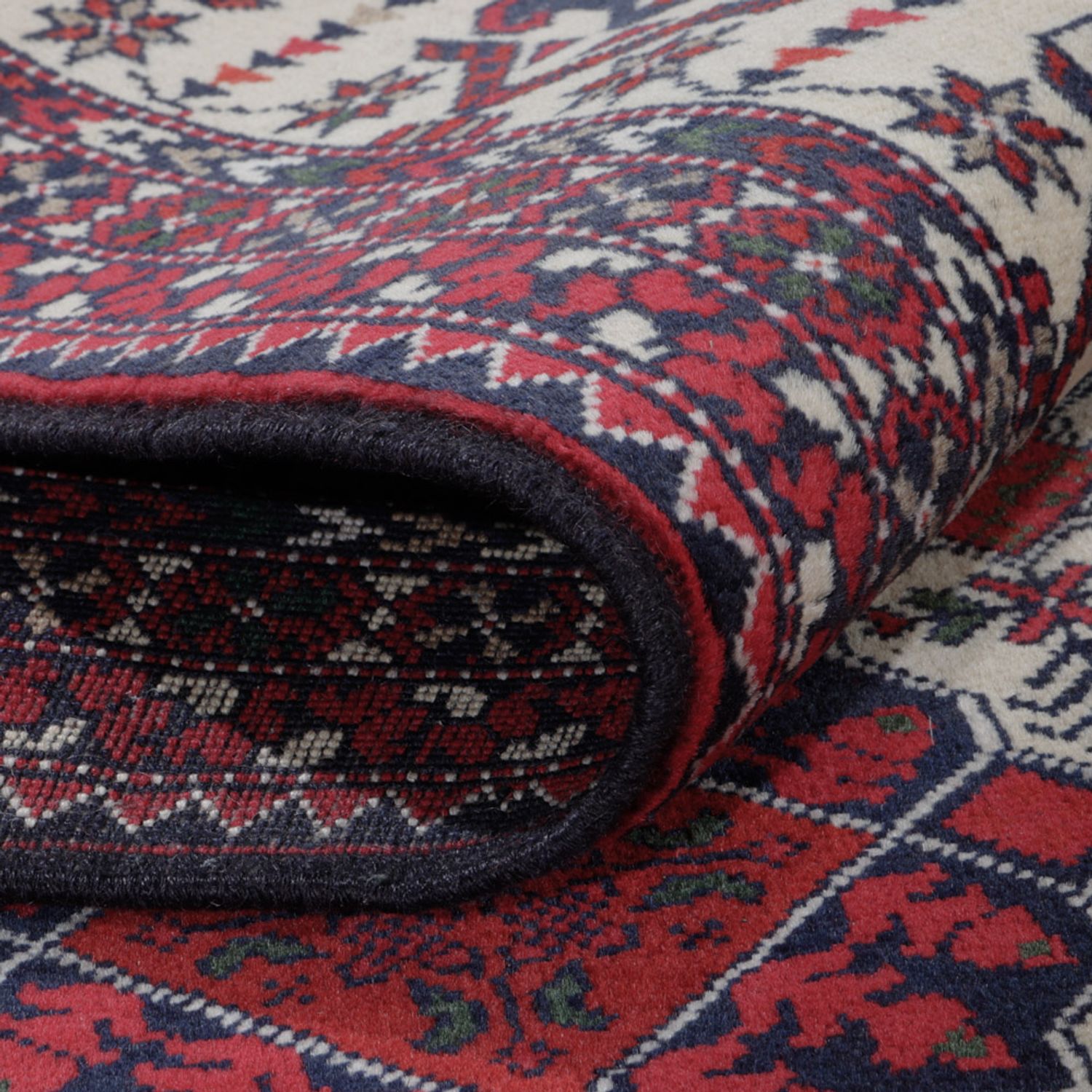 Afghan Rug - Kunduz - 289 x 200 cm - red