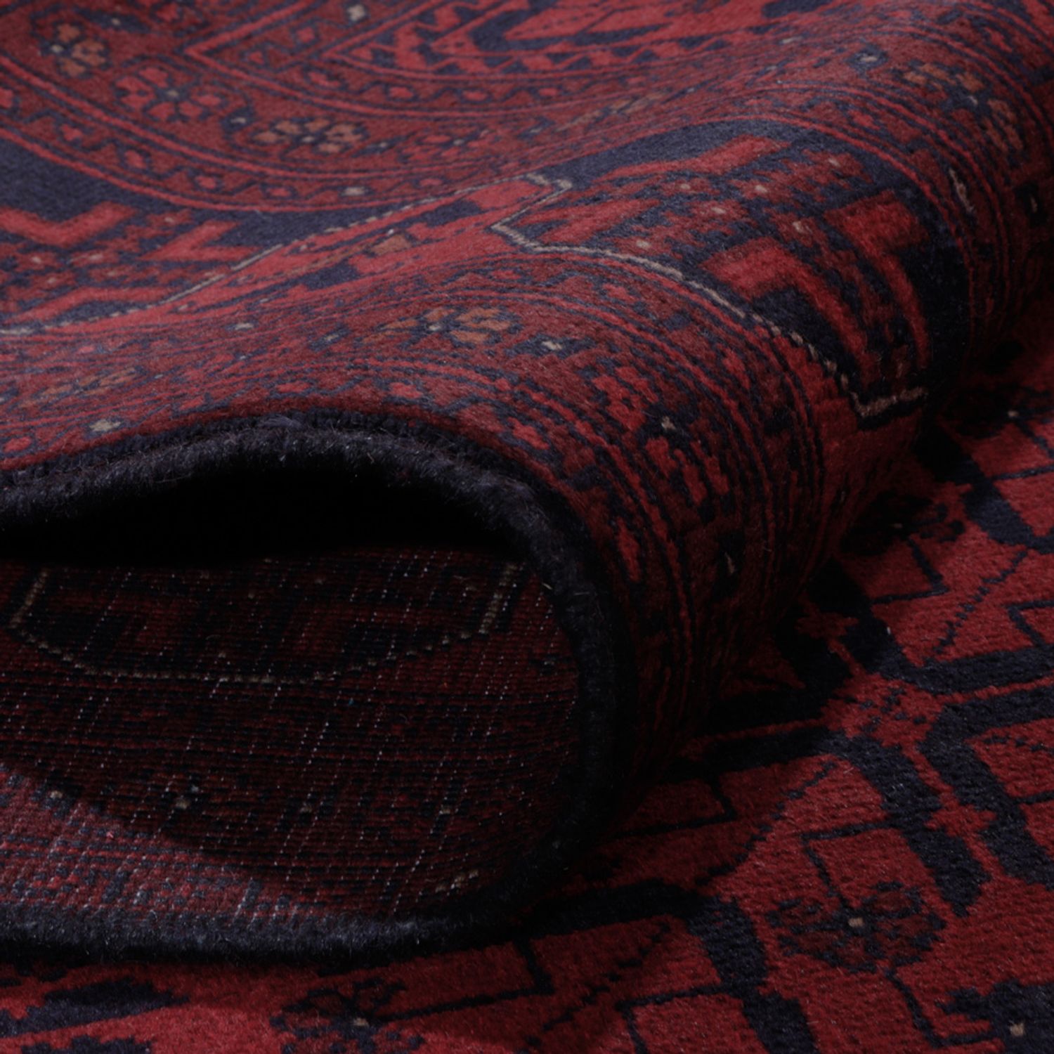 Afgański dywan - Kunduz - 296 x 204 cm - czerwony