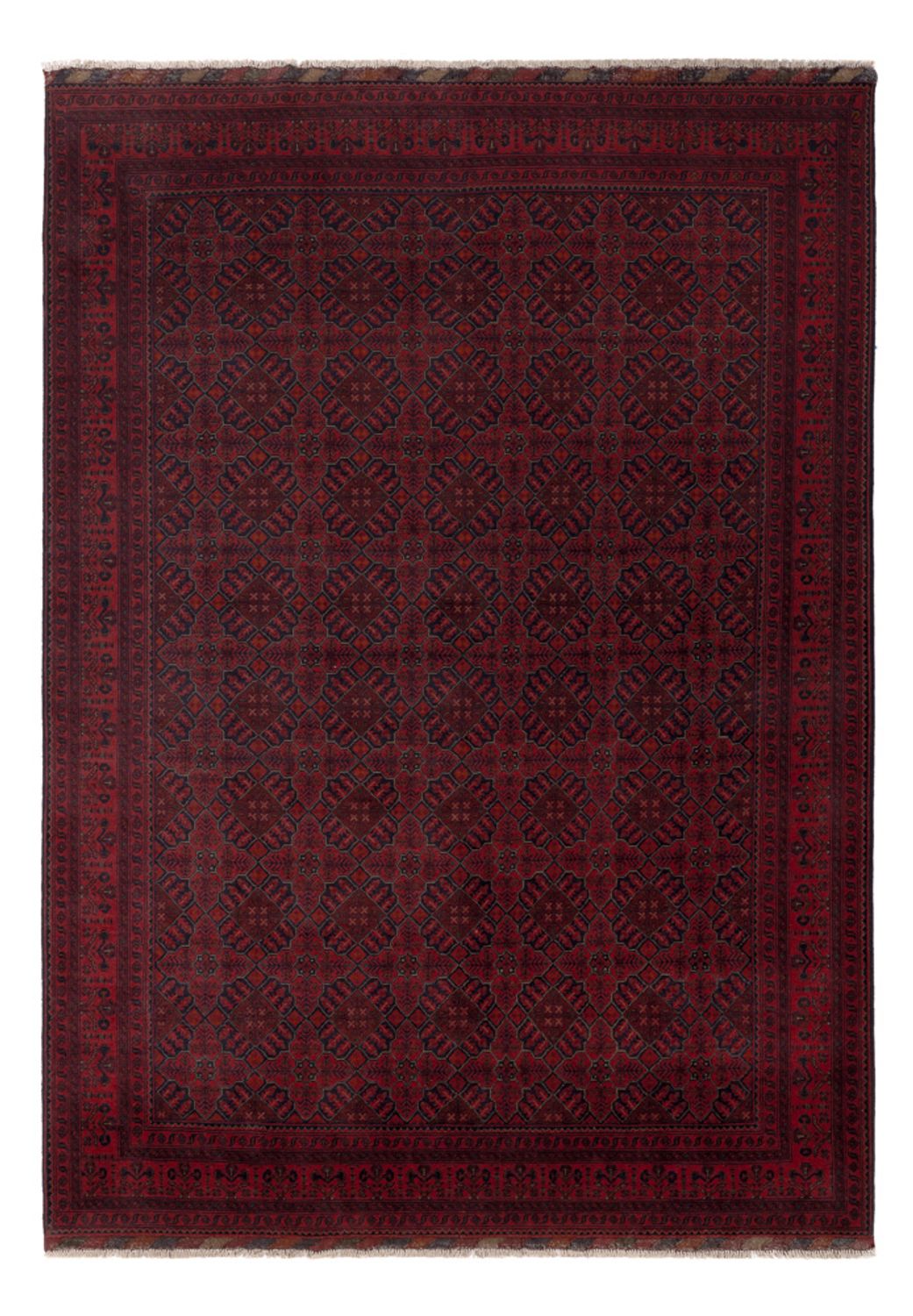 Afgański dywan - Kunduz - 296 x 204 cm - czerwony