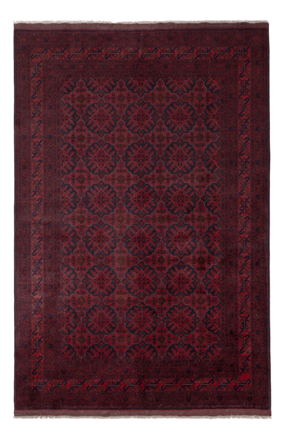 Afgański dywan - Kunduz - 295 x 193 cm - czerwony