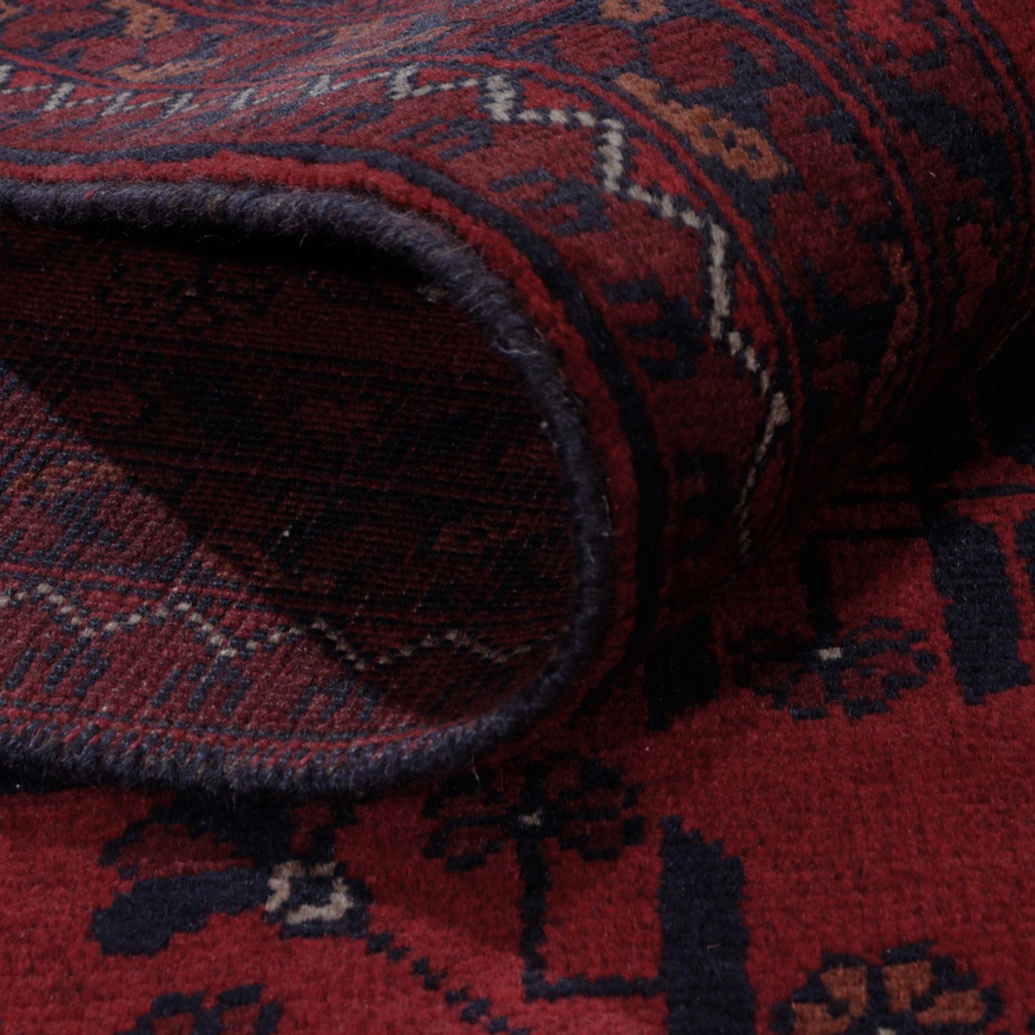 Afghanske tepper - Kunduz - 296 x 205 cm - rød