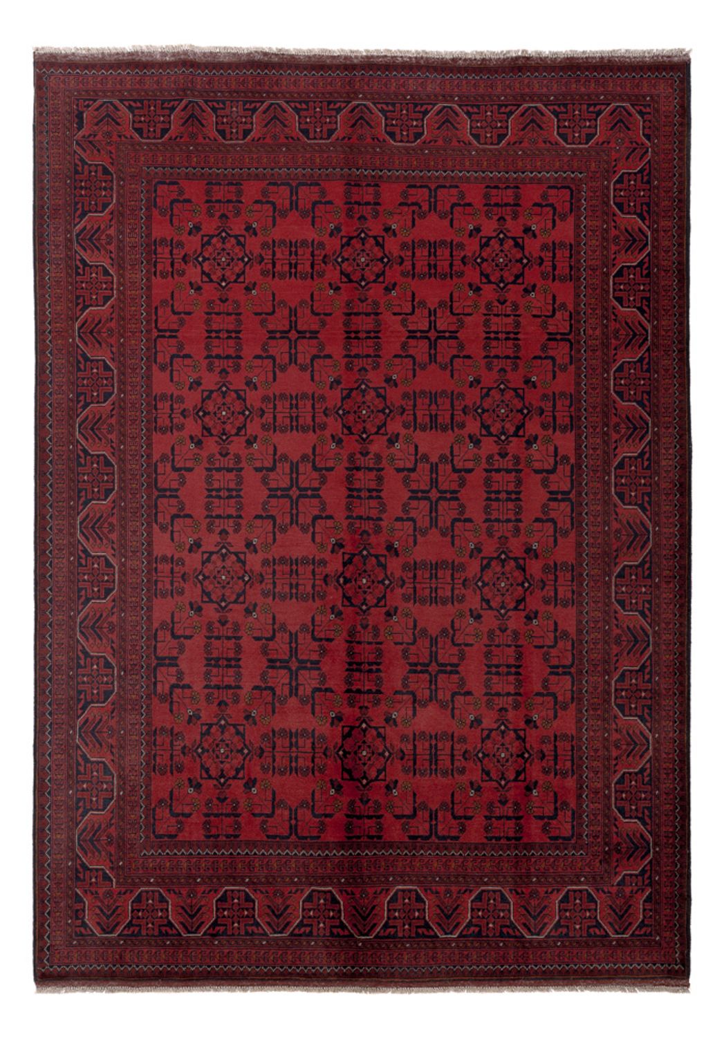 Afgański dywan - Kunduz - 291 x 205 cm - czerwony