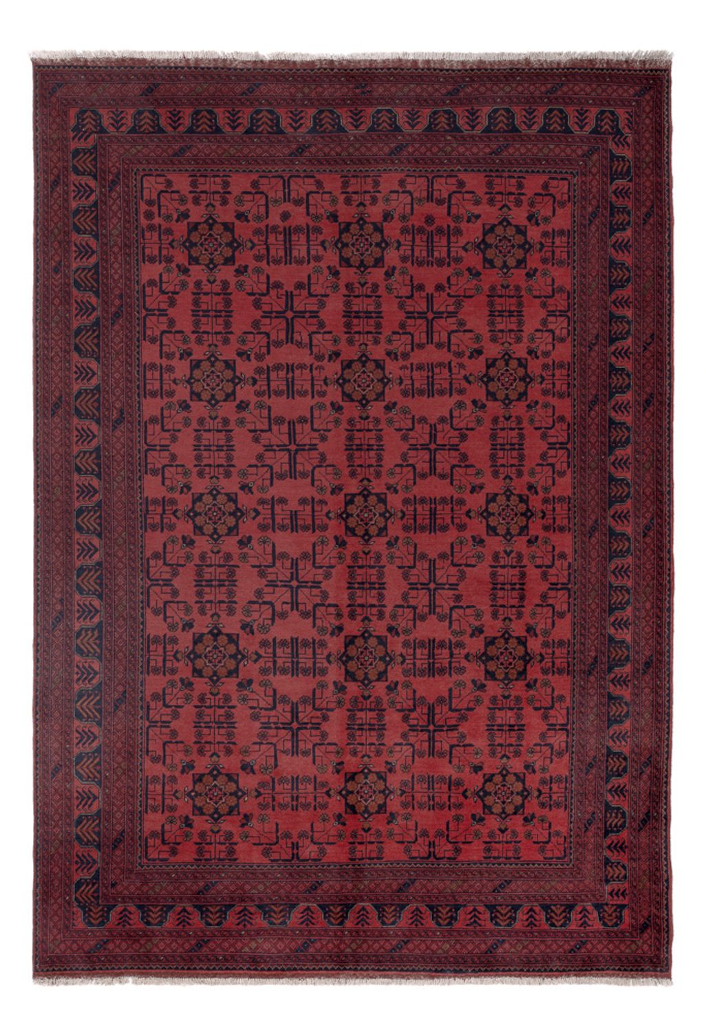 Afghan Rug - Kunduz - 296 x 206 cm - red