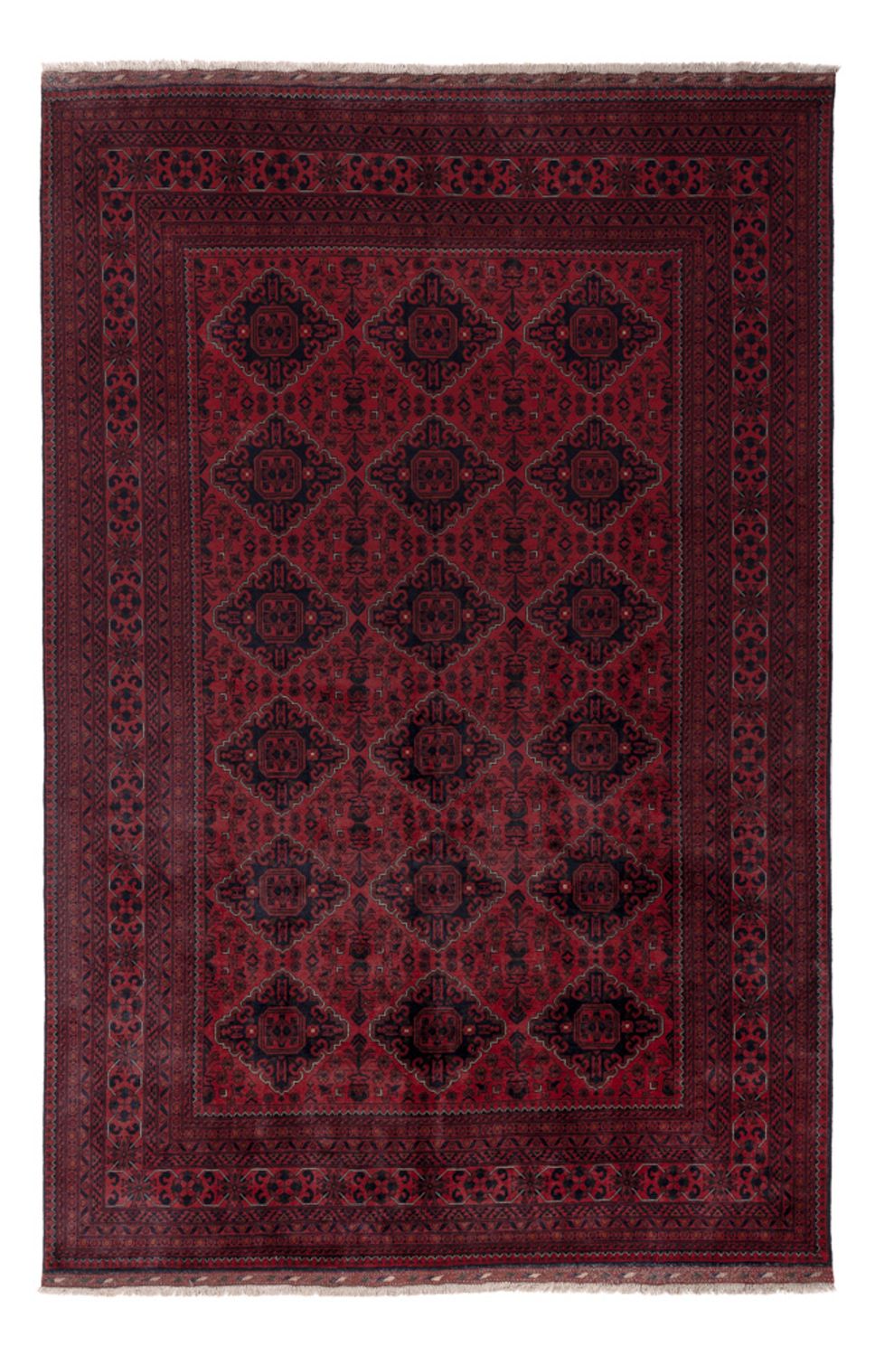 Afgański dywan - Kunduz - 294 x 199 cm - czerwony