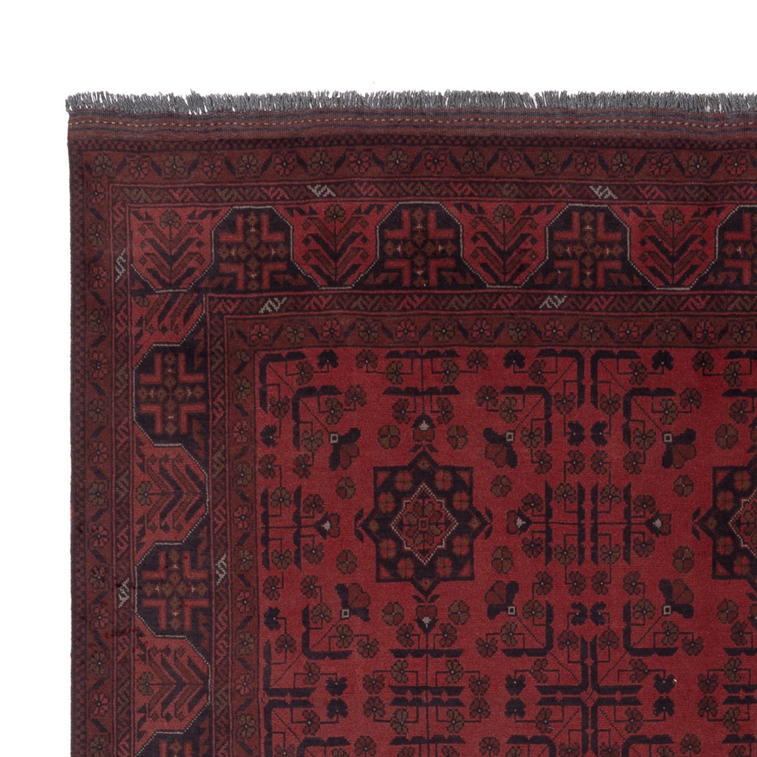 Afghan Rug - Kunduz - 286 x 197 cm - red