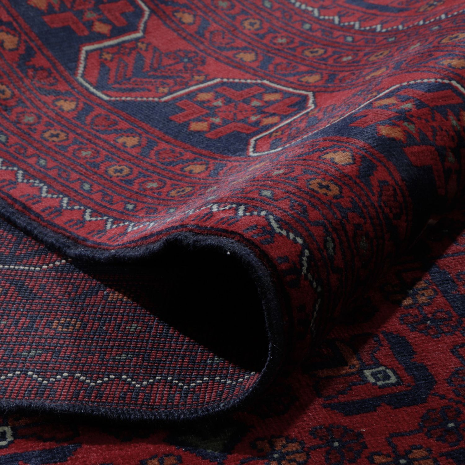 Afgański dywan - Kunduz - 304 x 198 cm - czerwony