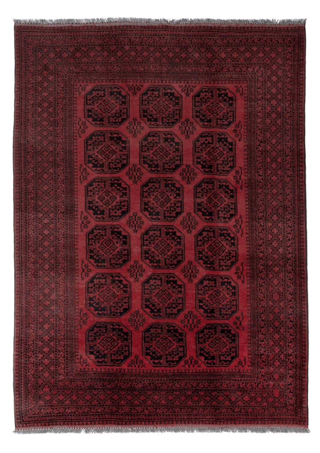 Afghansk teppe - Filpa - 290 x 207 cm - rød