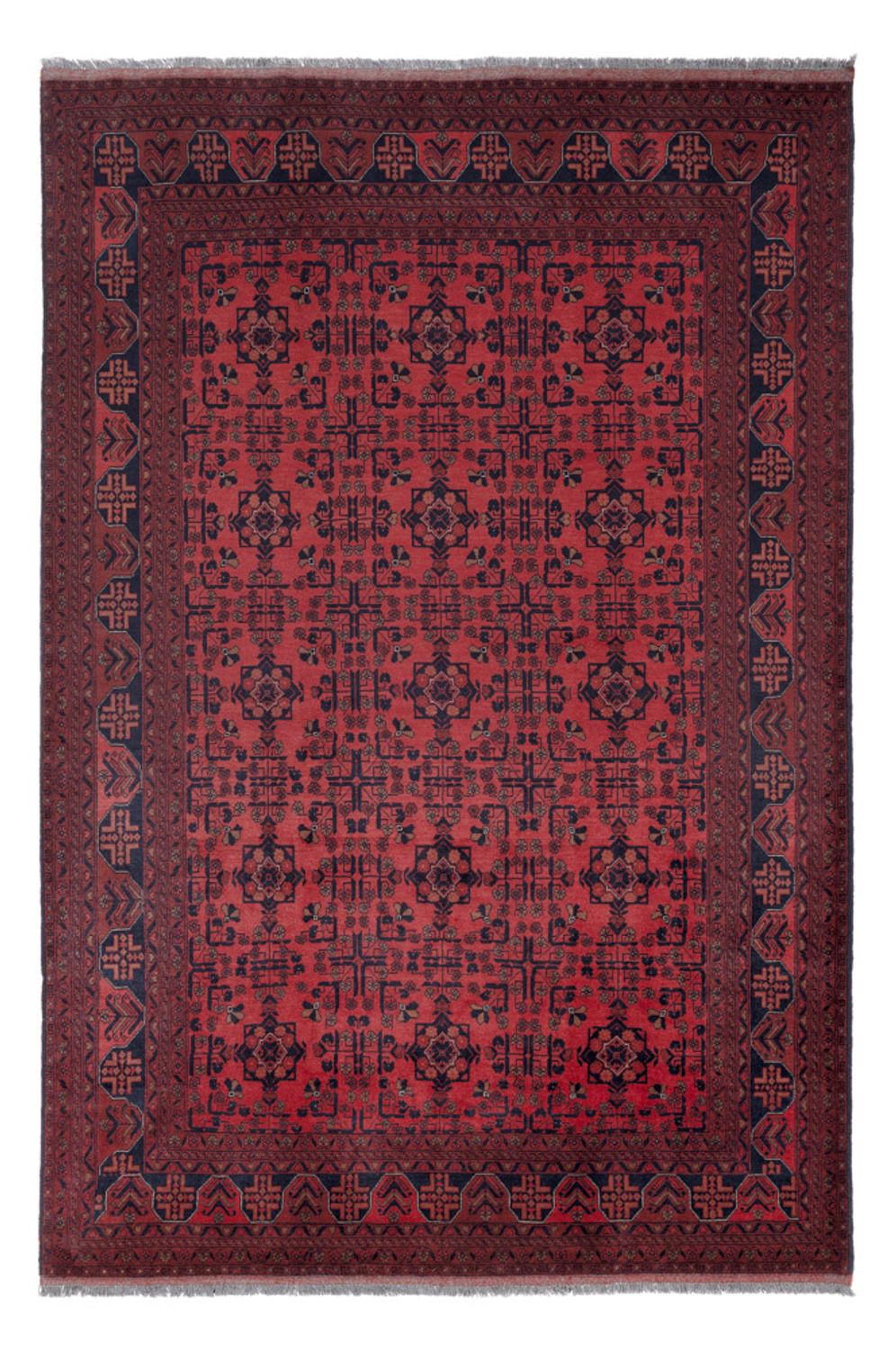 Afgański dywan - Kunduz - 295 x 201 cm - czerwony