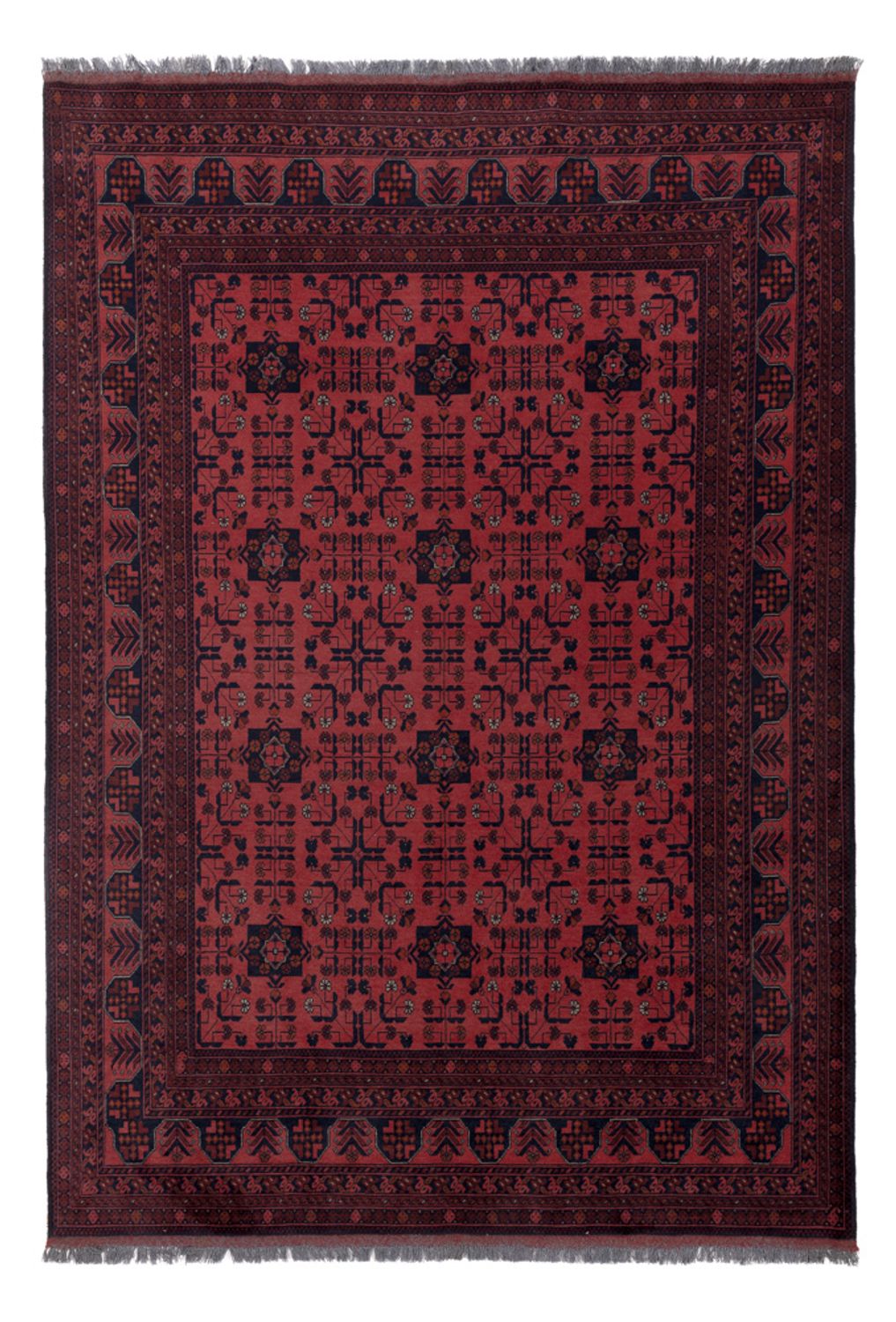 Afghan Rug - Kunduz - 286 x 201 cm - red