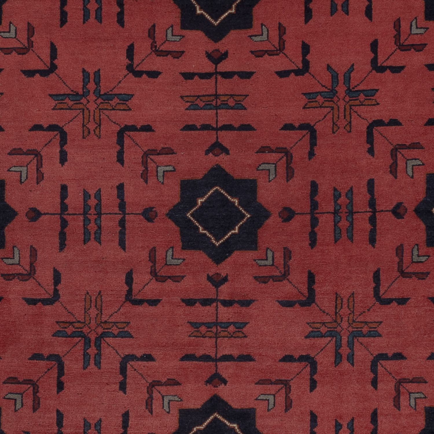 Afgański dywan - Kunduz - 295 x 204 cm - czerwony