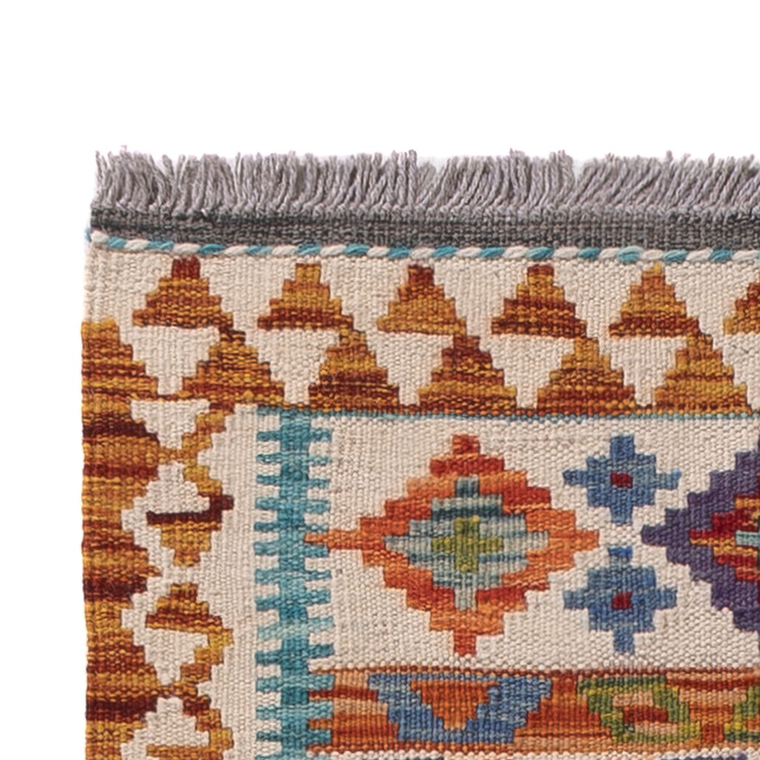 Løper Kelimteppe - Splash - 193 x 58 cm - flerfarget