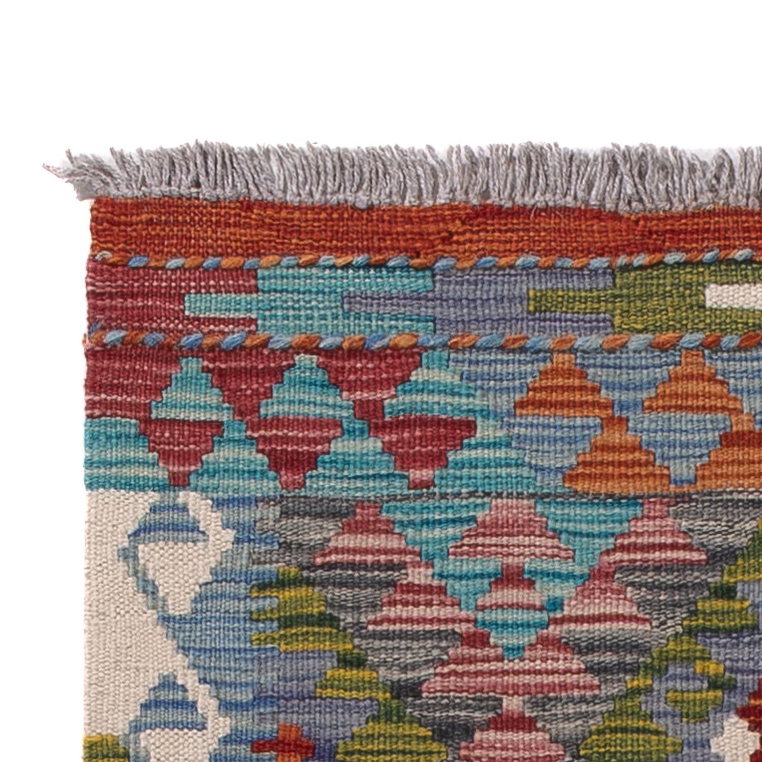 Runner Kelim Rug - Splash - 200 x 62 cm - multicolored